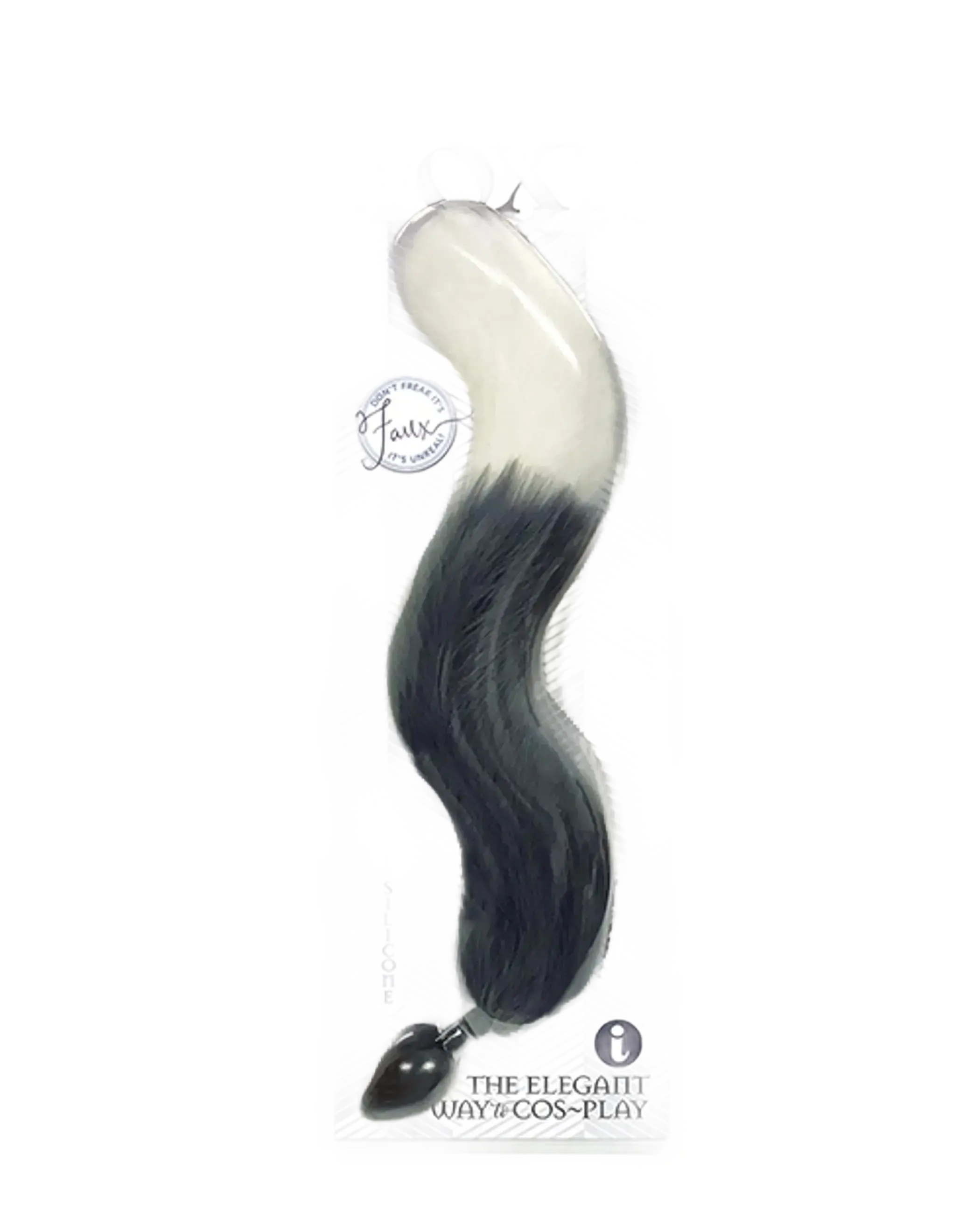 FOXY TAIL SILICONE BUTT PLUG GREY Icon Brands