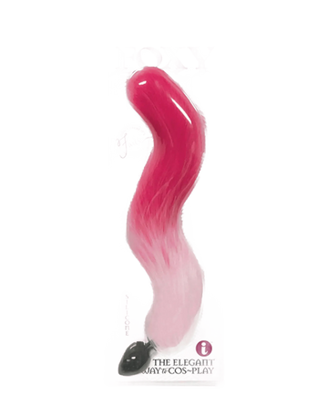 FOXY TAIL SILICONE BUTT PLUG PINK Icon Brands
