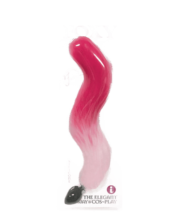 FOXY TAIL SILICONE BUTT PLUG PINK Icon Brands
