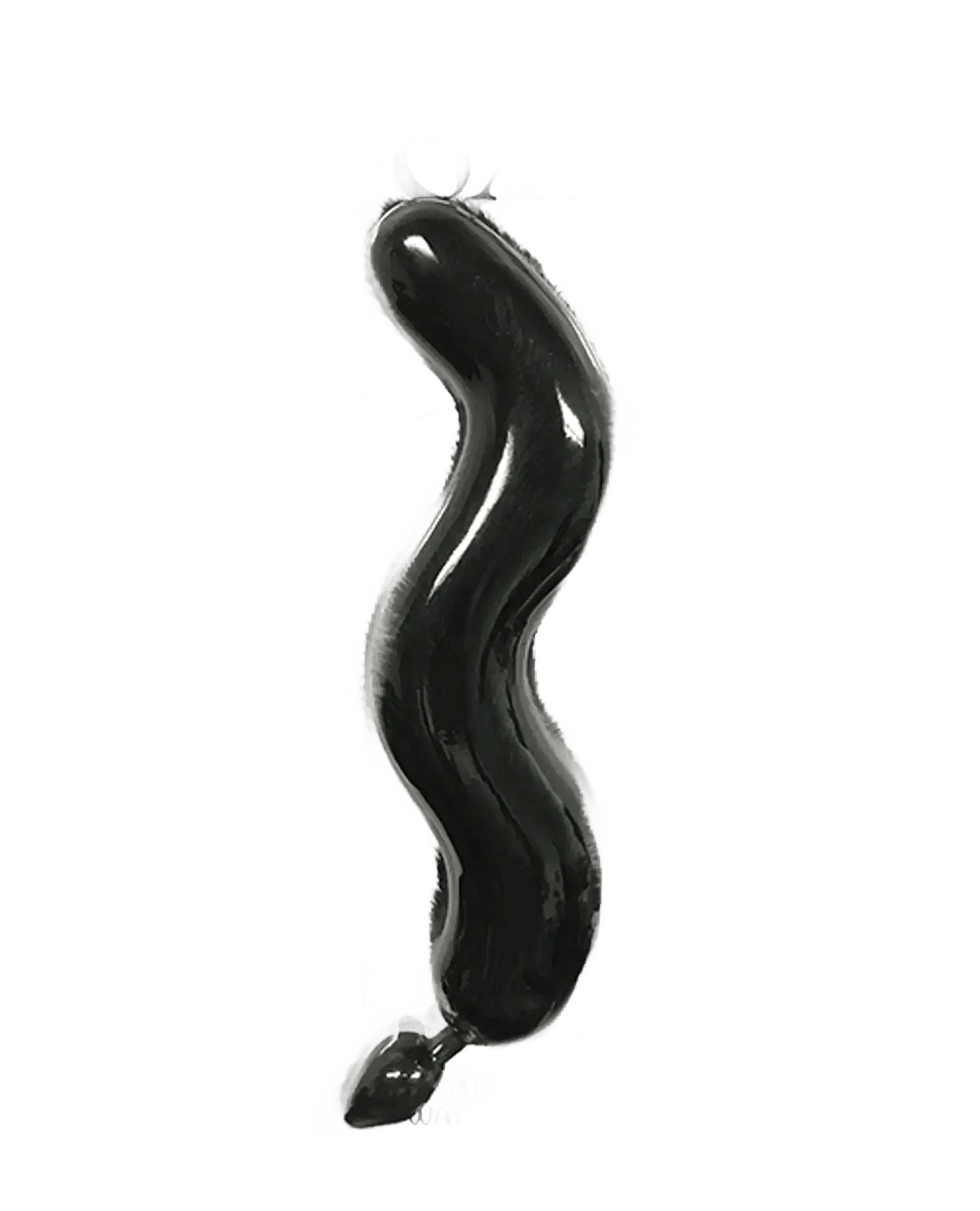 FOXY TAIL SILICONE BUTT PLUG BLACK Icon Brands