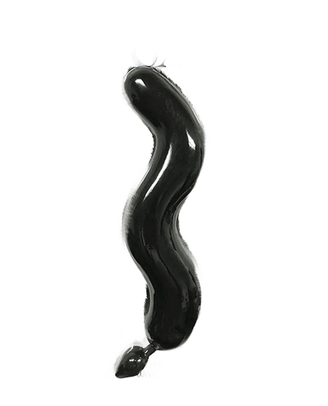 FOXY TAIL SILICONE BUTT PLUG BLACK Icon Brands