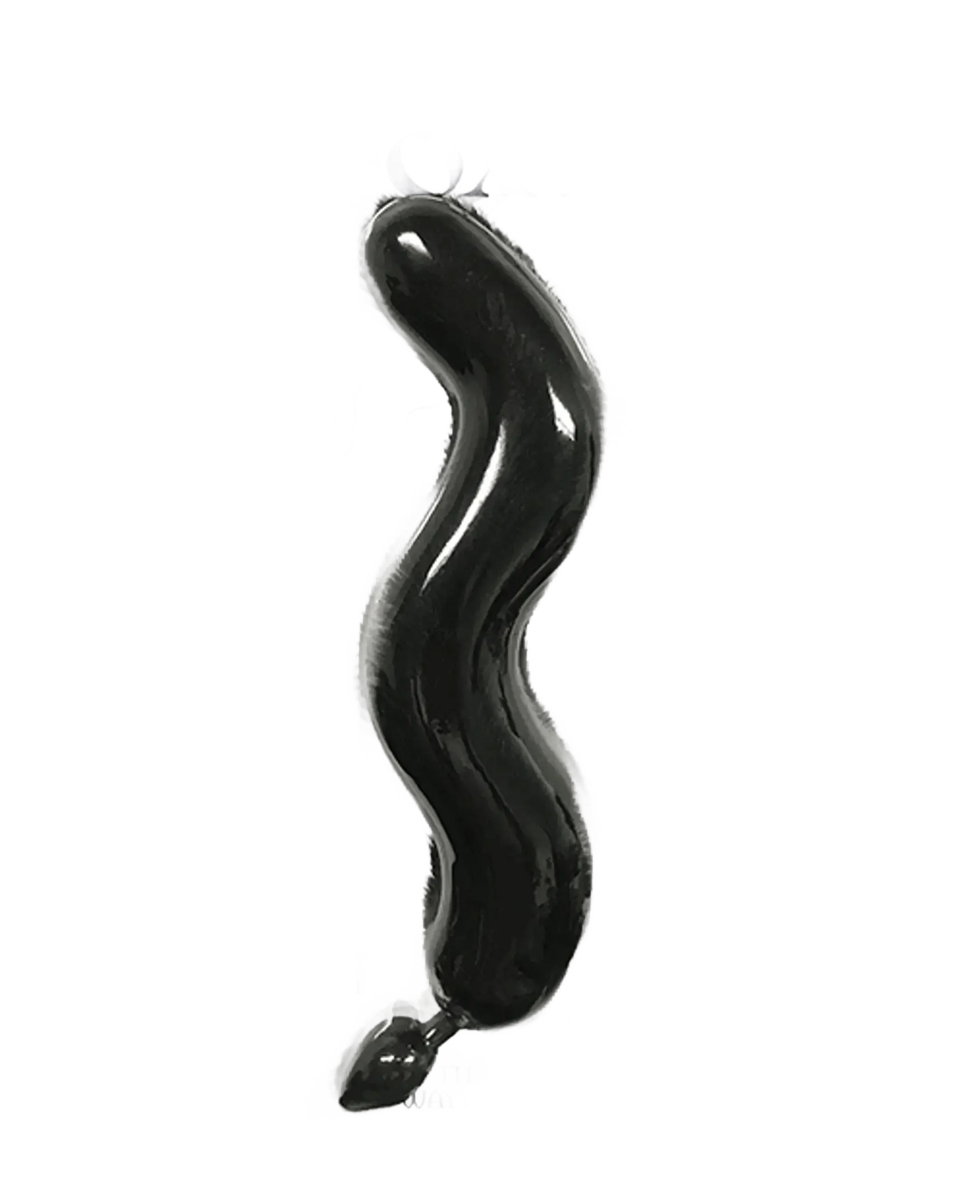 FOXY TAIL SILICONE BUTT PLUG BLACK Icon Brands