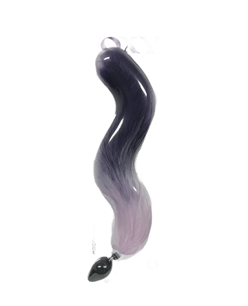 FOXY TAIL SILICONE BUTT PLUG PURPLE Icon Brands