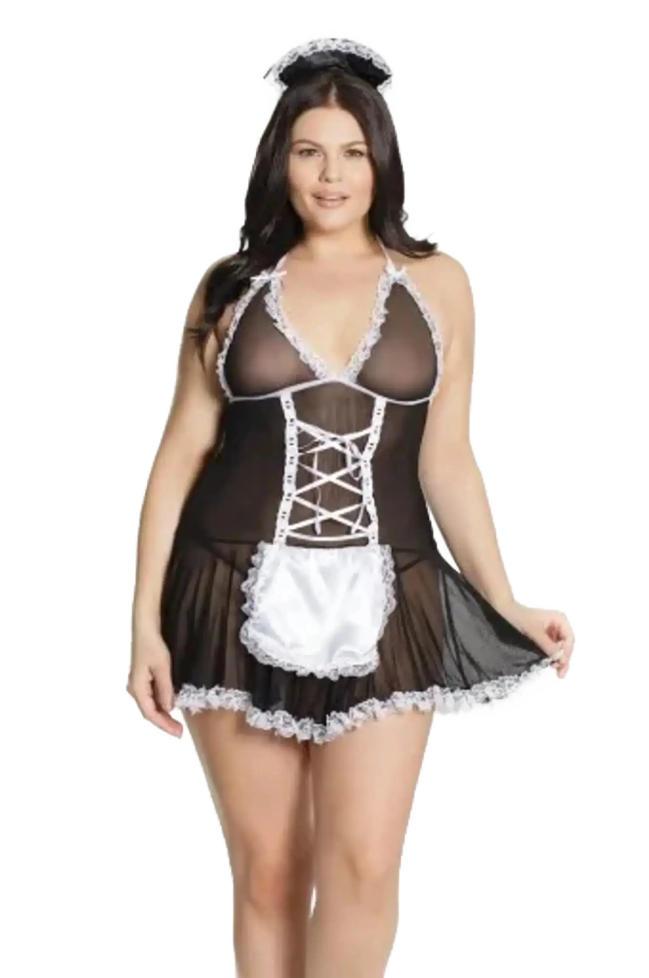 Coquette French Maid Baby Doll - Color: Black | Pack Of: 1 | Style: Clothing Coquette