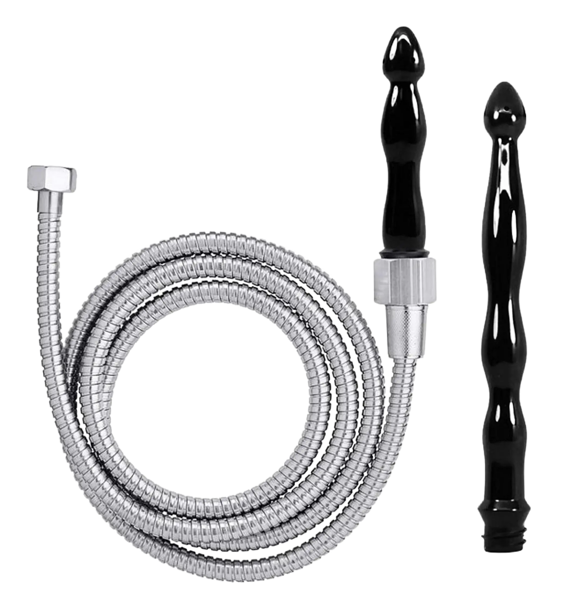 CLOUD 9 FRESH + DELUXE ANAL ENEMA PREMIUM SHOWER KIT W/ 2 TIPS & 6 FT STAINLESS STEEL Cloud 9 Novelties