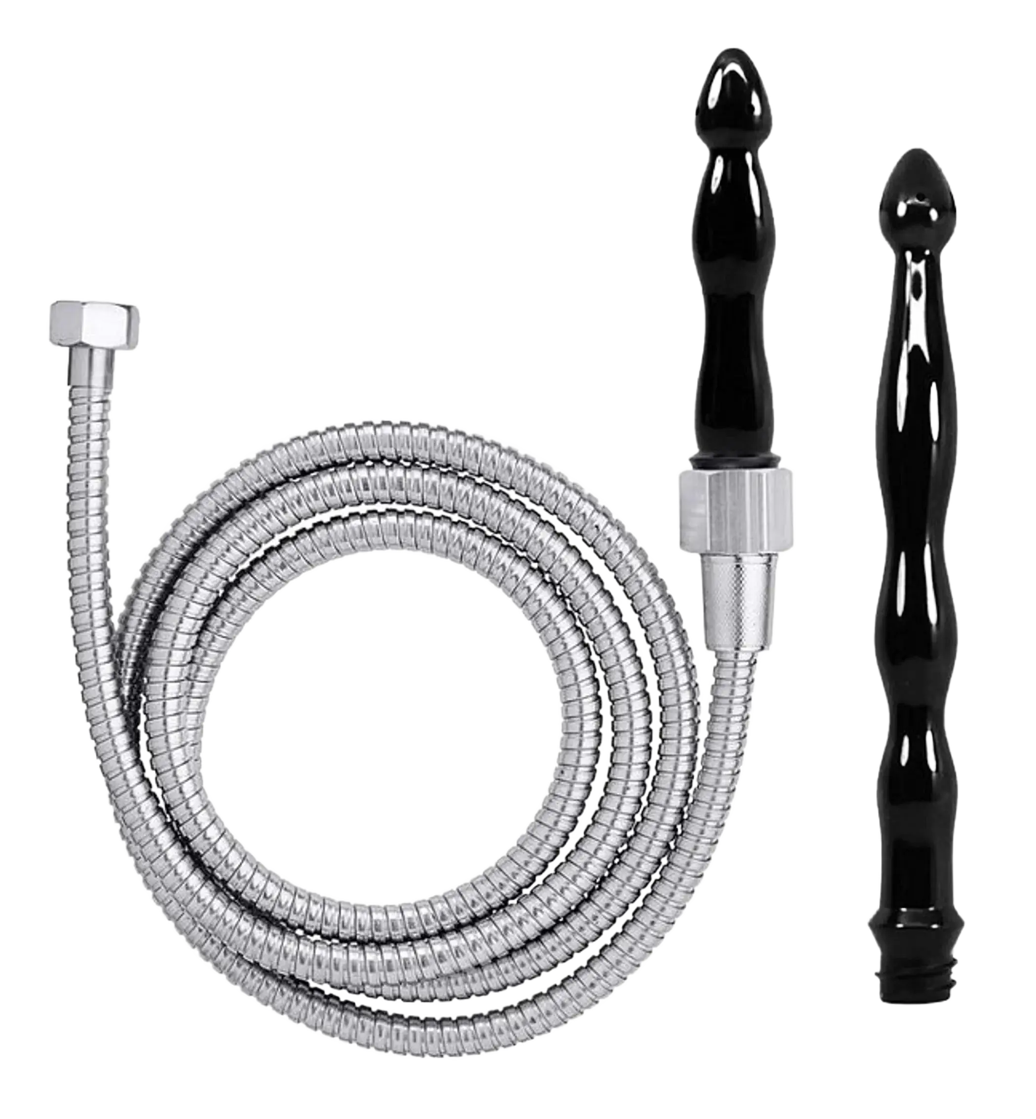 CLOUD 9 FRESH + DELUXE ANAL ENEMA PREMIUM SHOWER KIT W/ 2 TIPS & 6 FT STAINLESS STEEL Cloud 9 Novelties