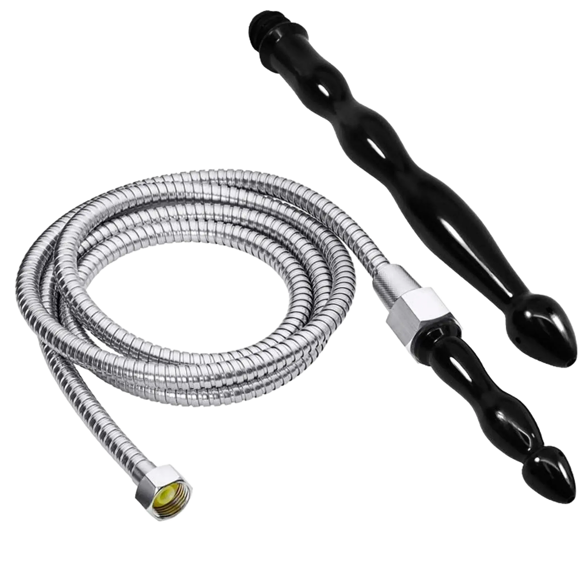 CLOUD 9 FRESH + DELUXE ANAL ENEMA PREMIUM SHOWER KIT W/ 2 TIPS & 6 FT STAINLESS STEEL Cloud 9 Novelties