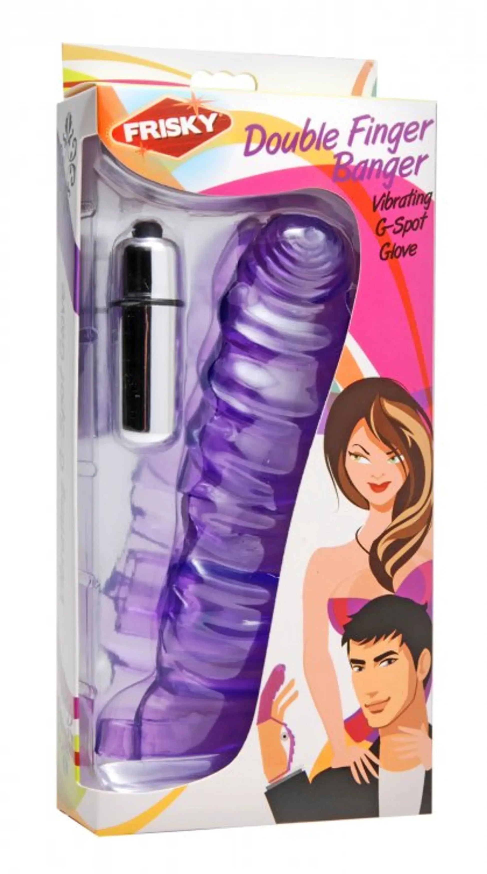 Frisky Double Finger Vibrating G-Spot Glove XR Brands