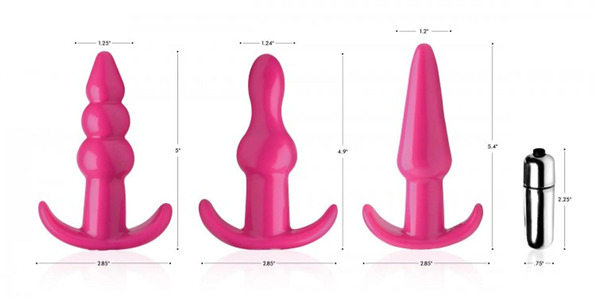 Frisky Thrill Trio Anal Plug Set XR Brands