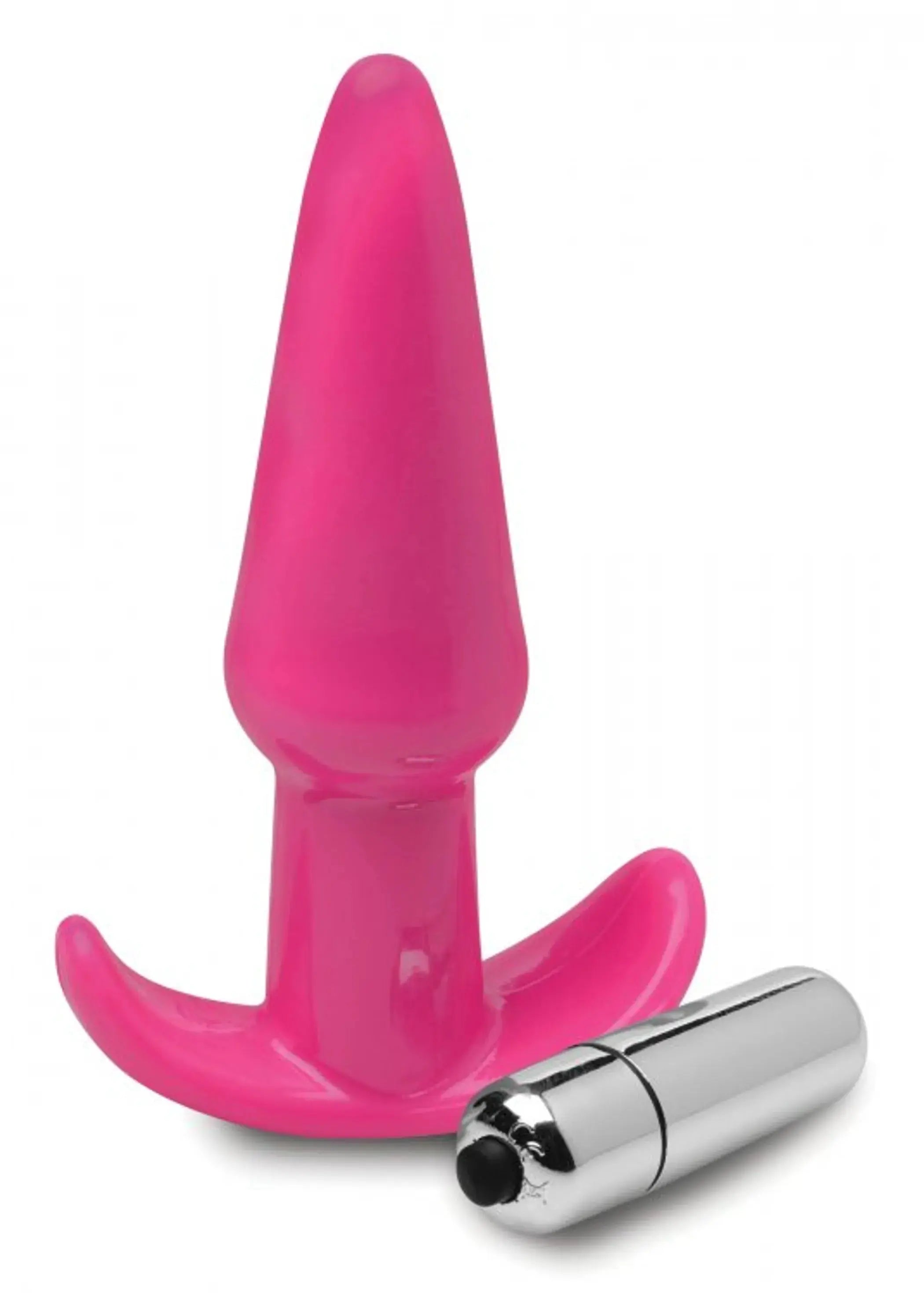 Frisky Thrilling Pink Smooth Vibrating Anal Plug XR Brands