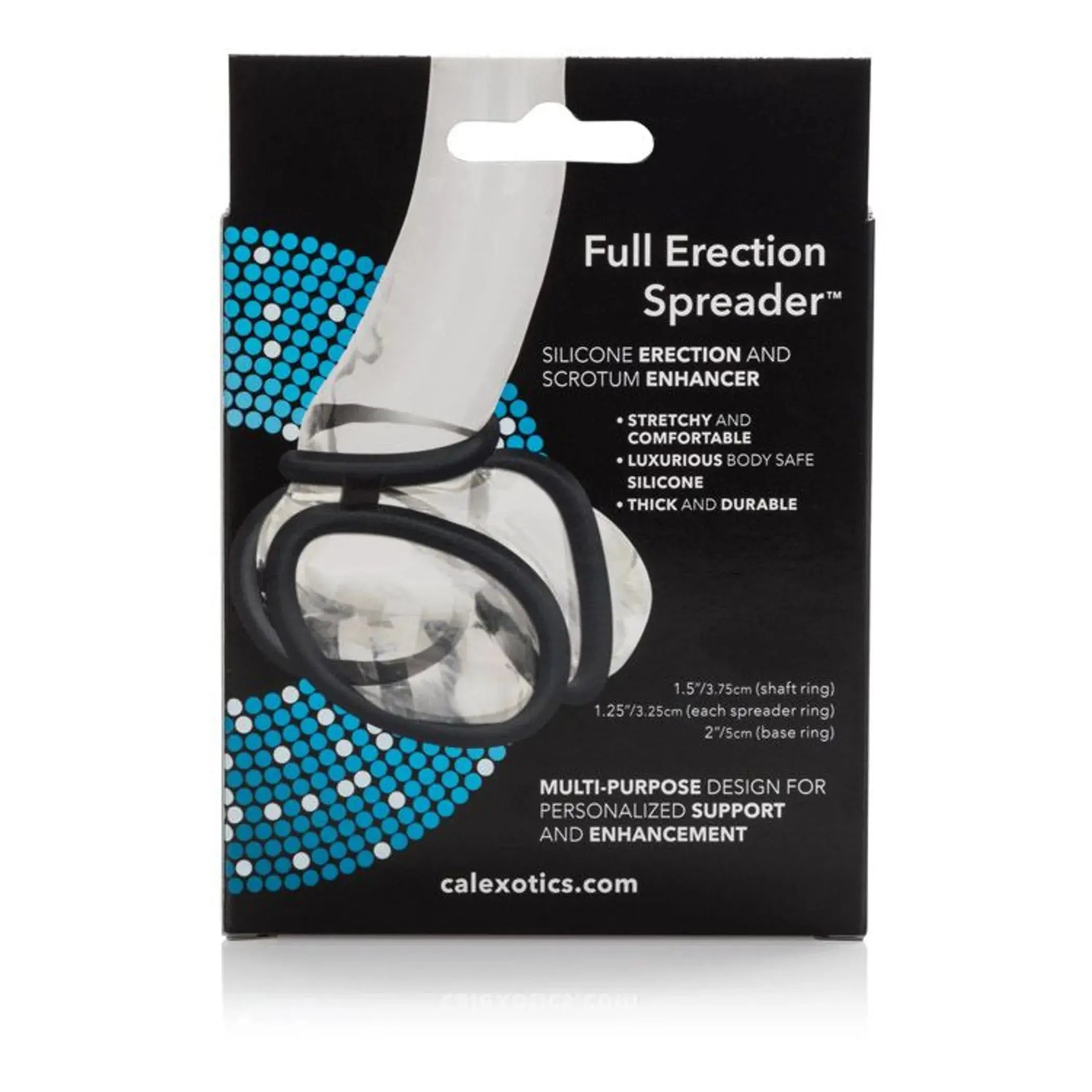 Full Erection Spreader Ring Black California Exotic Novelties