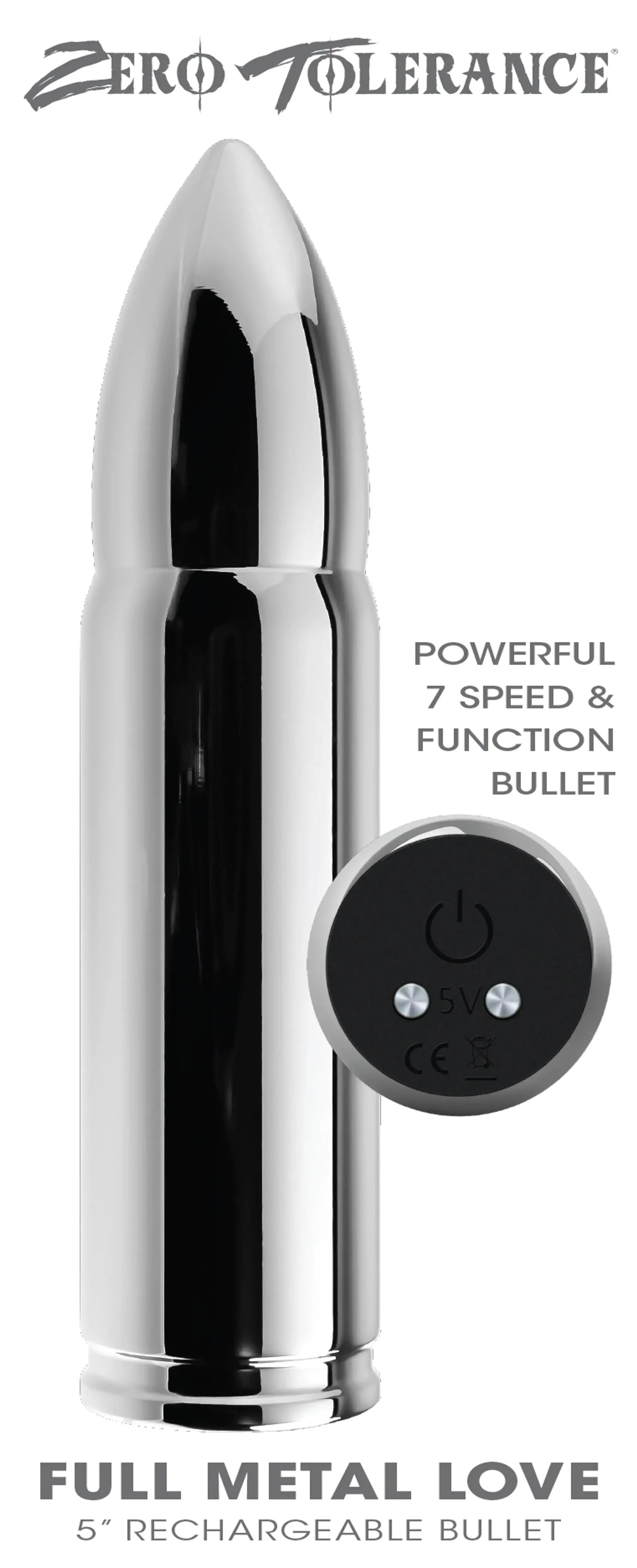 Full Metal Love Bullet Vibrator Evolved Novelties