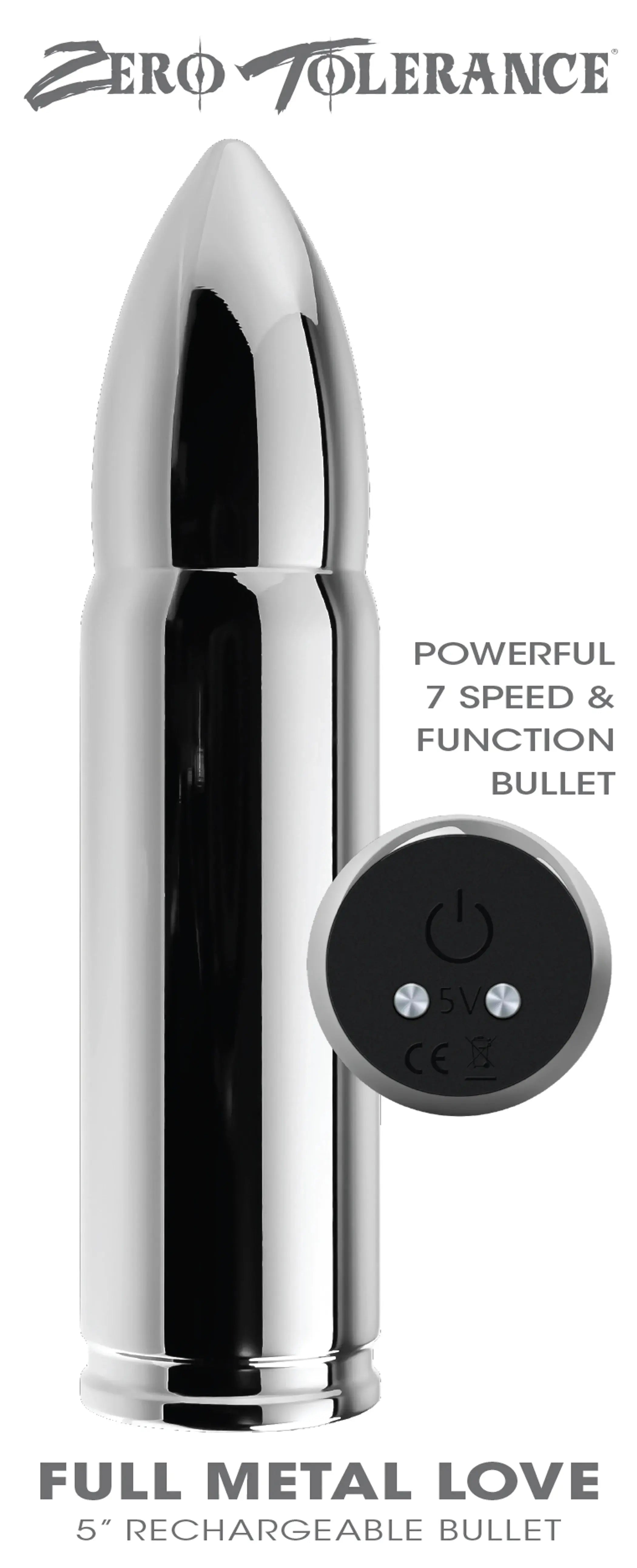 Full Metal Love Bullet Vibrator Evolved Novelties