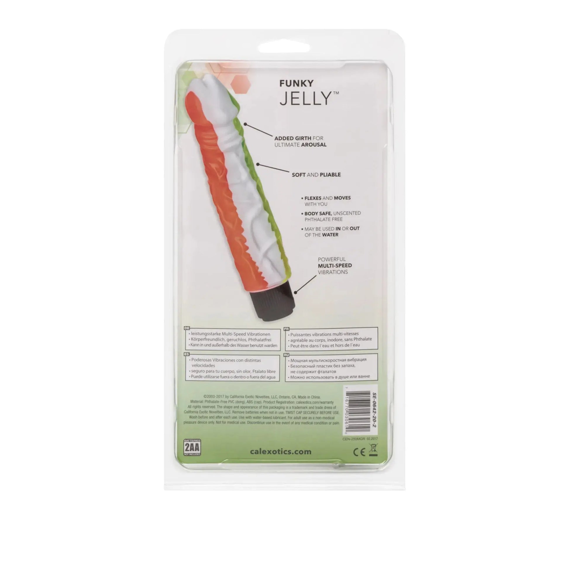 Funky Jelly Vibe 8in California Exotic Novelties