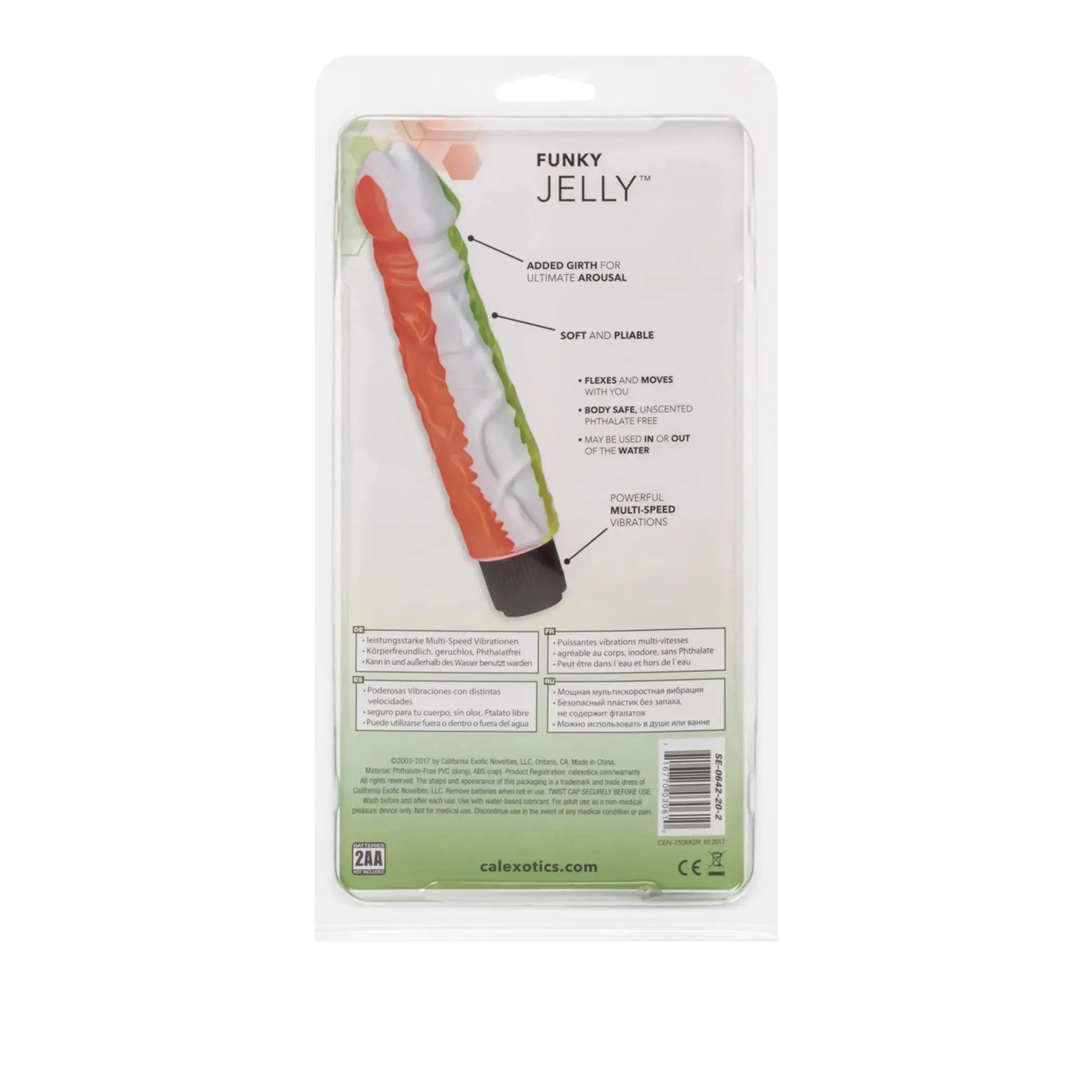 Funky Jelly Vibe 8in California Exotic Novelties