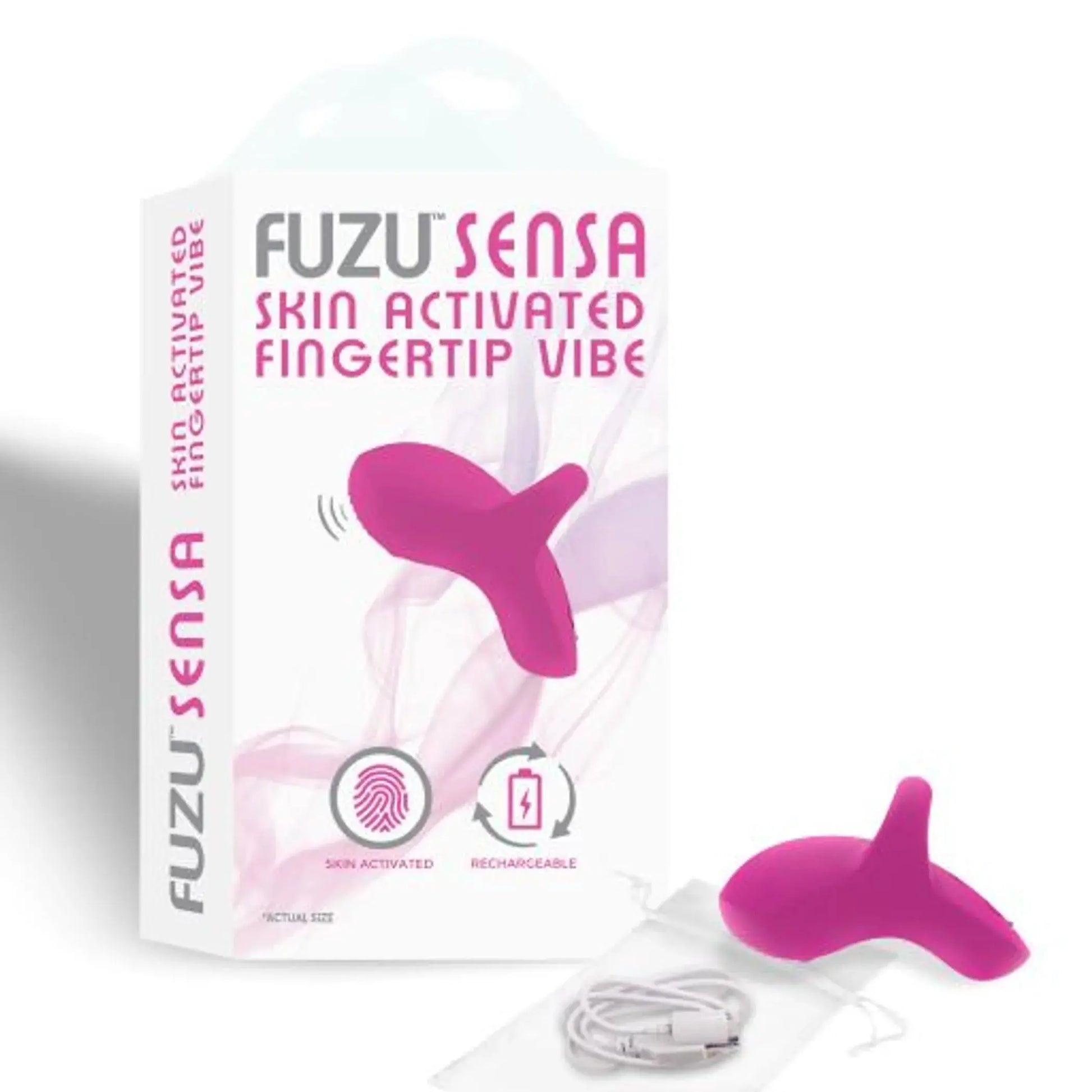 Fuzu Sensa Skin Activated Fingertip Vibe Pink Doctor Love