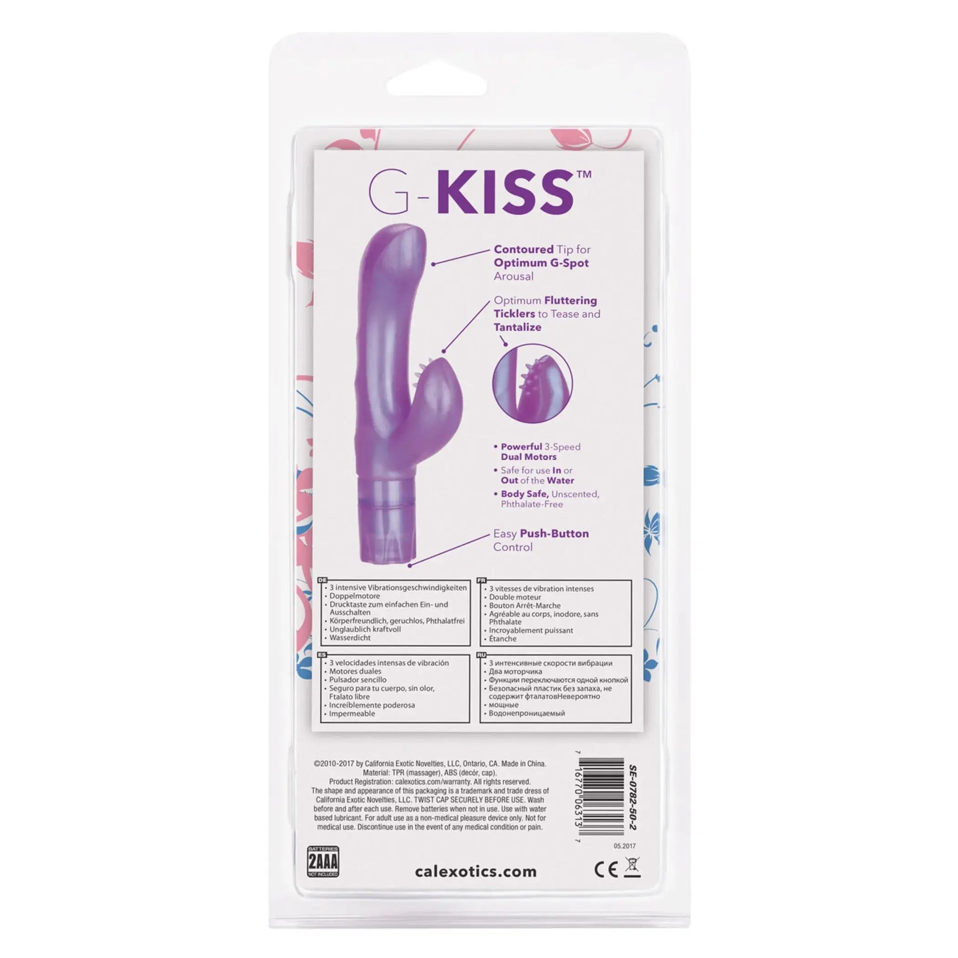 G Kiss Purple Vibrator California Exotic Novelties