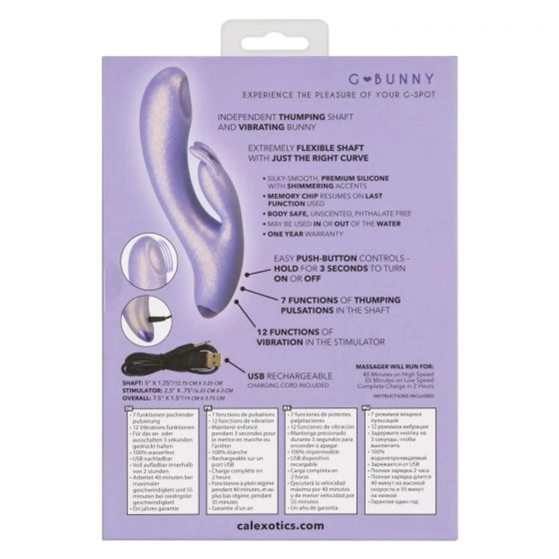 G-Love G-Bunny Dual Stimulator California Exotic Novelties