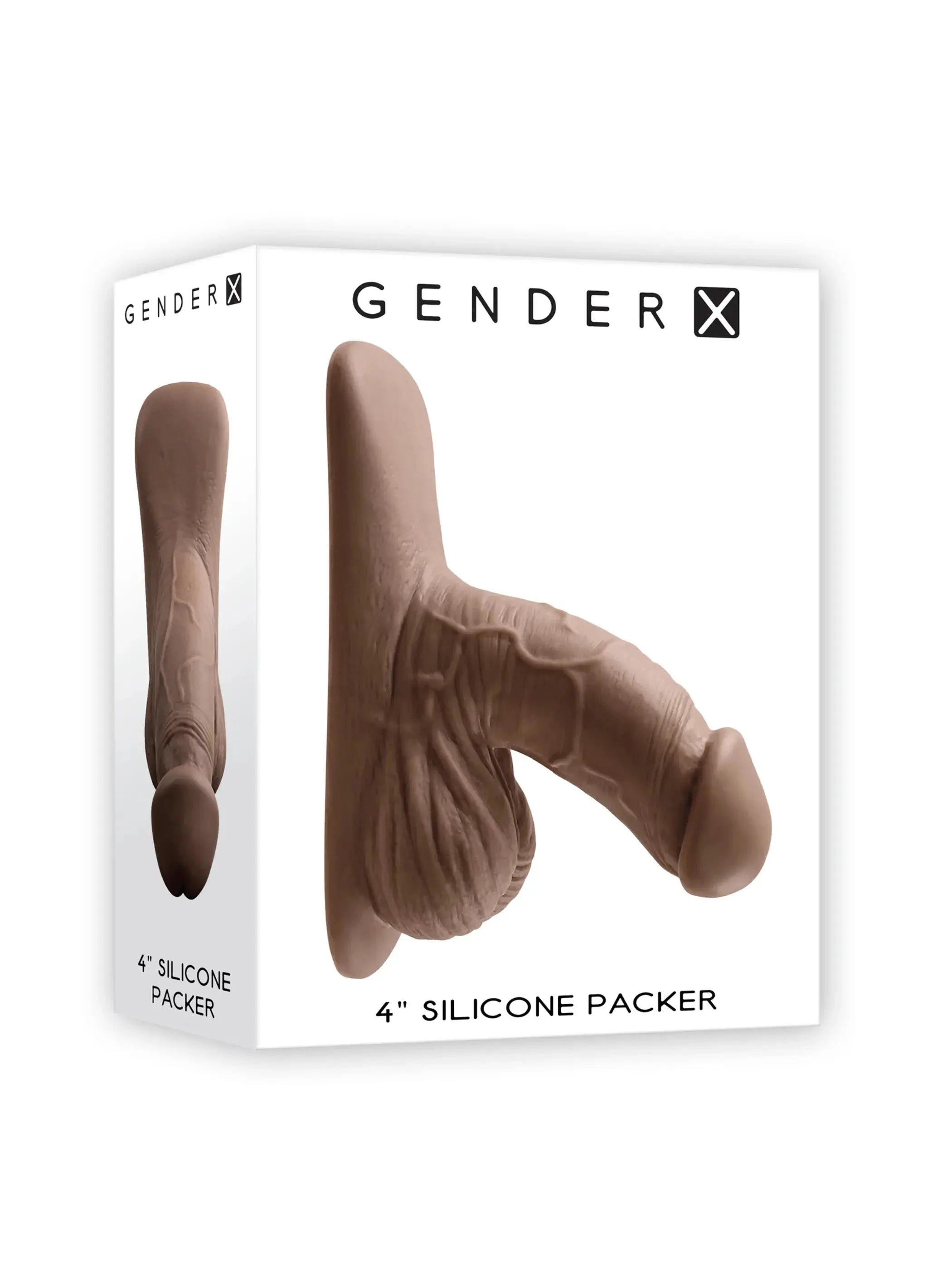 GENDER X 4IN SILICONE PACKER DARK Evolved Novelties