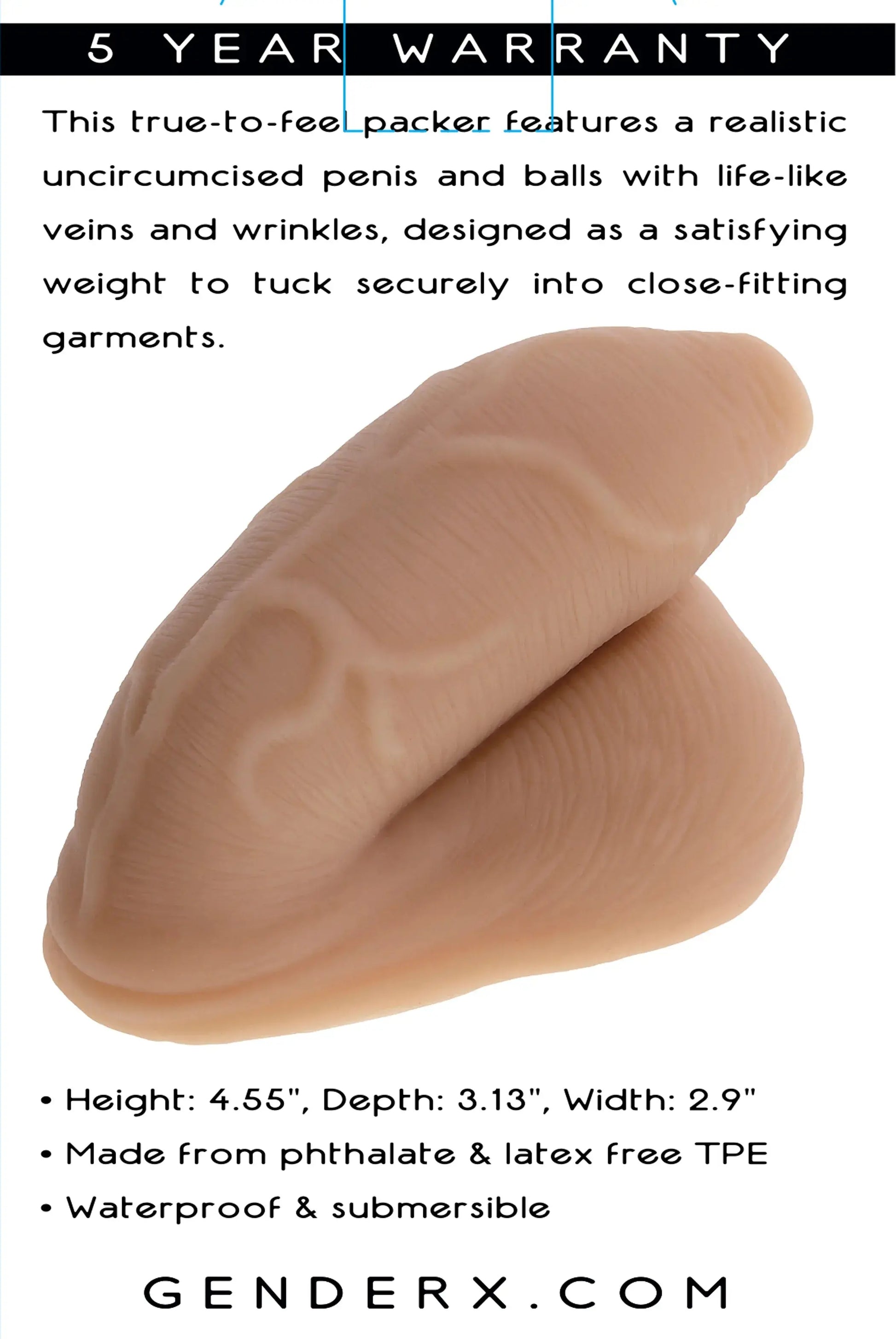 GENDER X UNCIRCUMCISED PACKER MEDIUM Evolved Novelties
