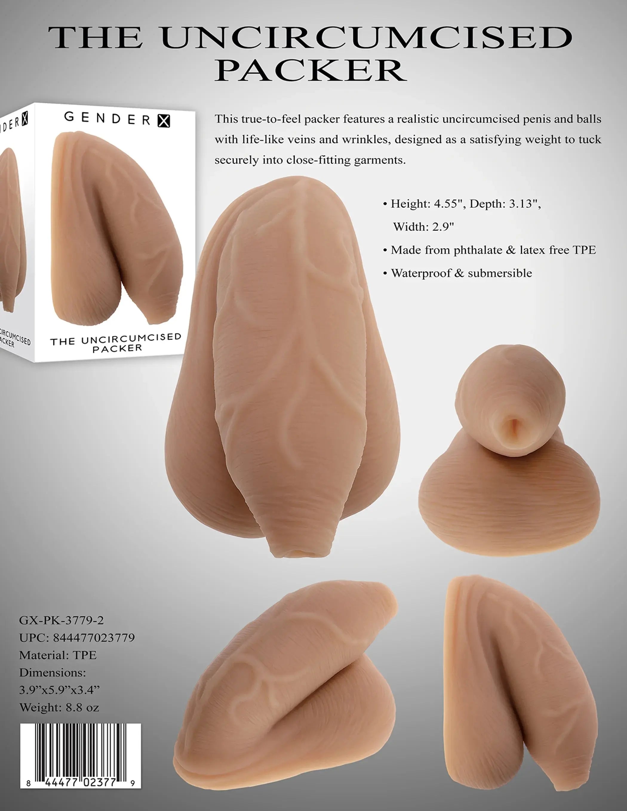 GENDER X UNCIRCUMCISED PACKER MEDIUM Evolved Novelties
