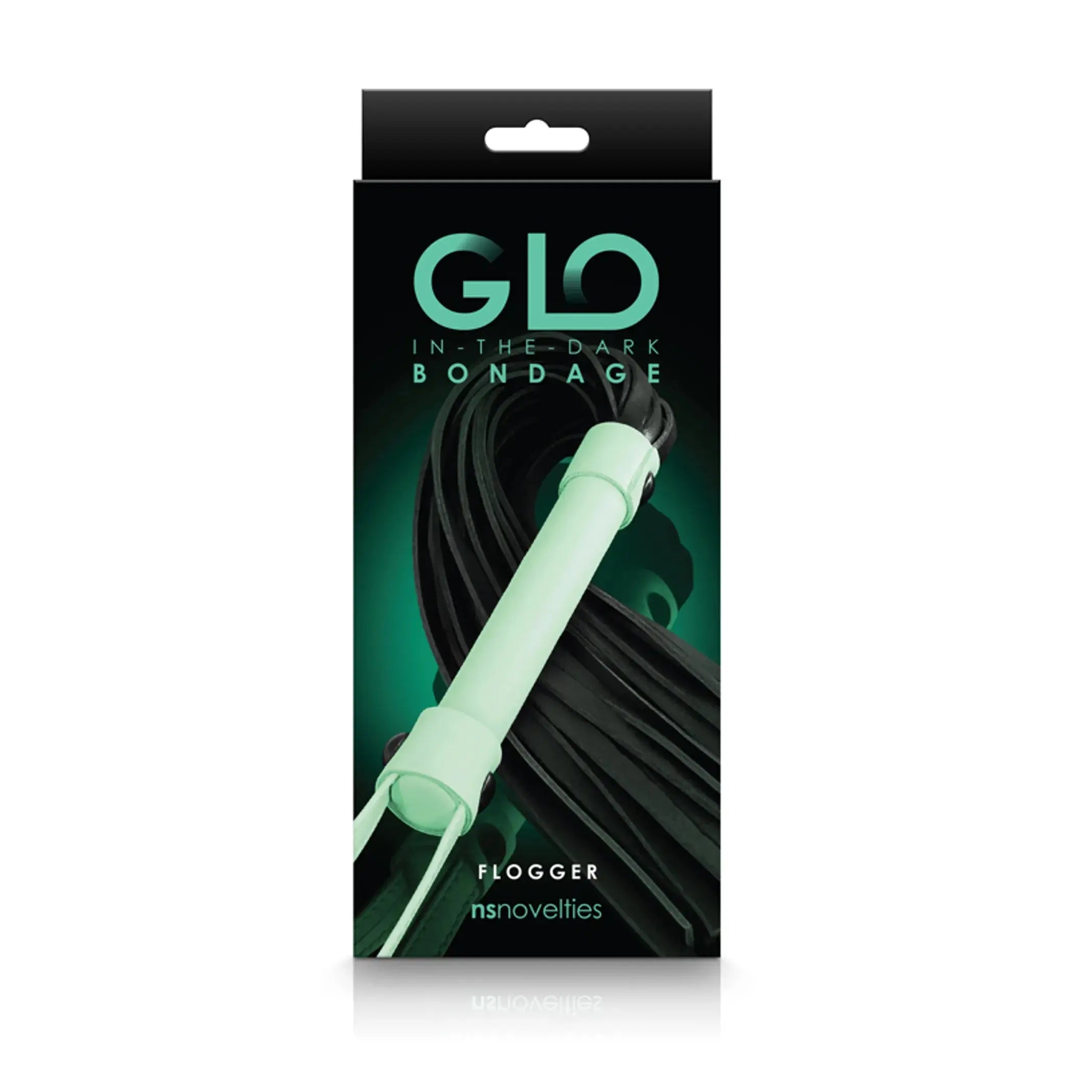 GLO BONDAGE FLOGGER GREEN NS Novelties