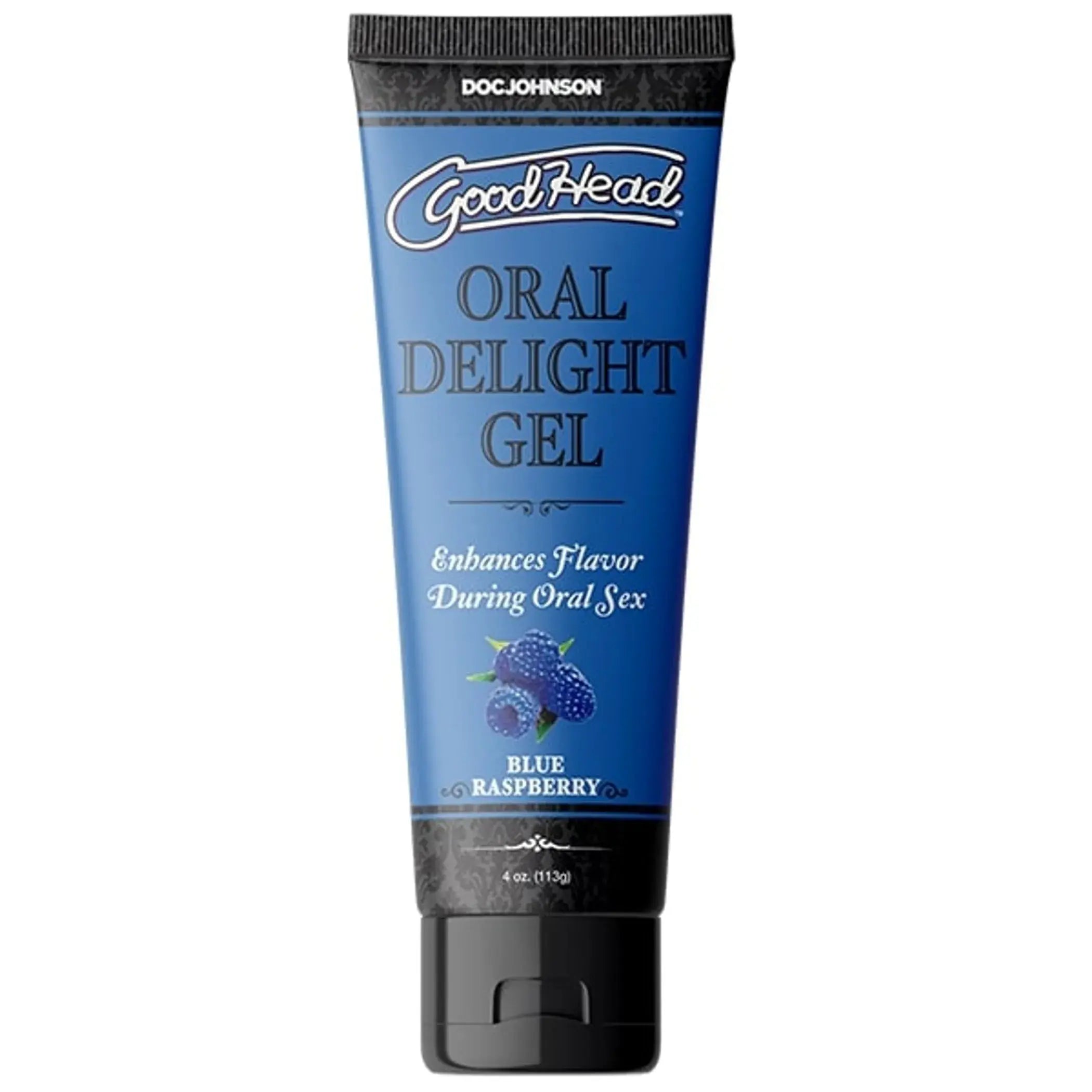 GOODHEAD ORAL DELIGHT GEL 4 OZ BLUE RASPBERRY (BULK) Doc Johnson Novelties