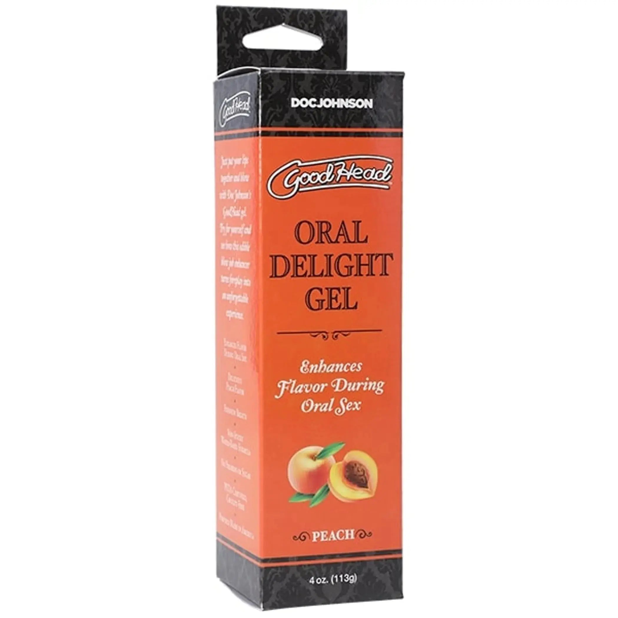 GOODHEAD ORAL DELIGHT GEL 4 OZ PEACH Doc Johnson Novelties