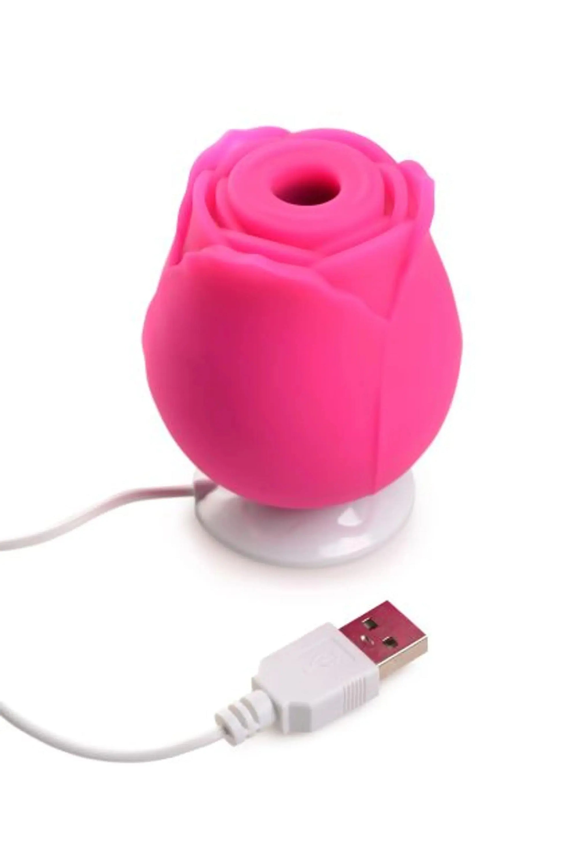GOSSIP ROSE 10X SILICONE CLIT SUCTION STIMULATOR MAGENTA CURVE NOVELTIES
