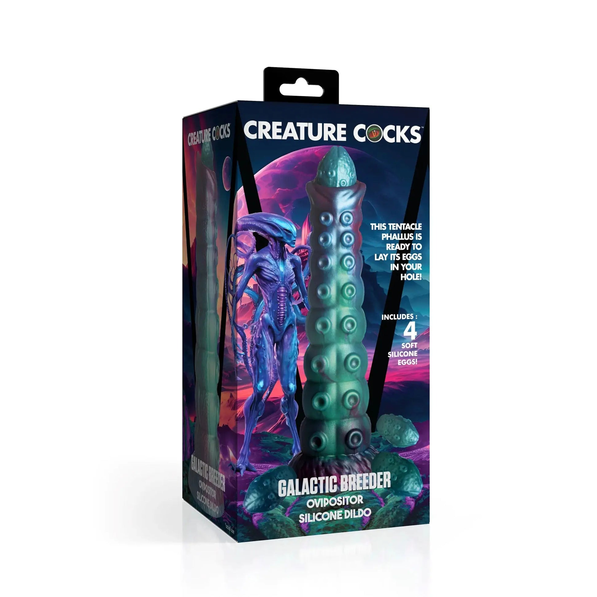 Galactic Breeder Ovipositor Silicone Dildo XR Brands