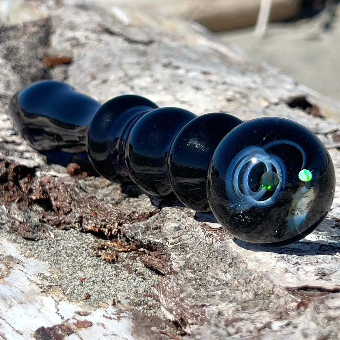 Galaxy Cobalt Wand with Marble Accents Crystal Delights