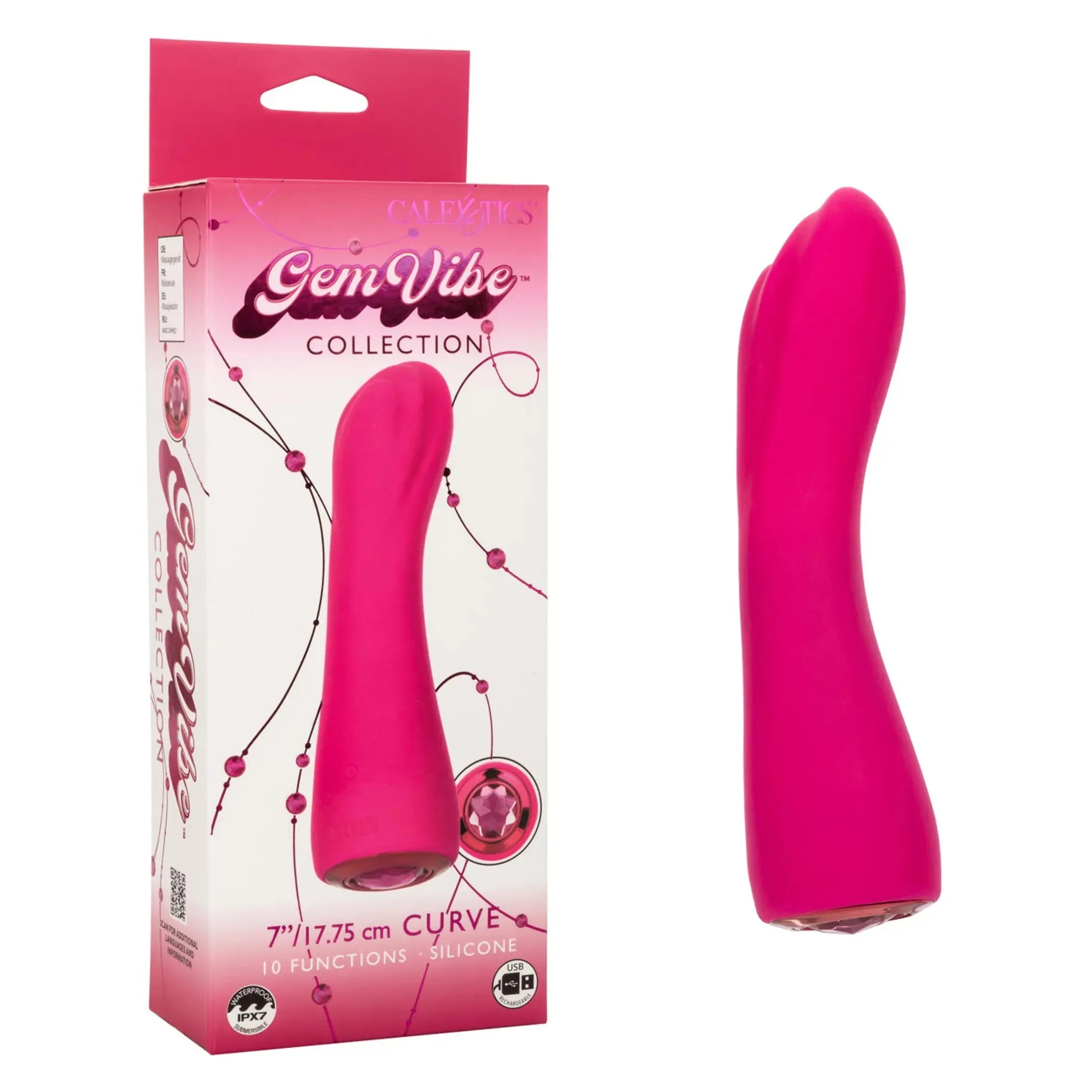Gem Vibes Curve Vibrator California Exotic Novelties