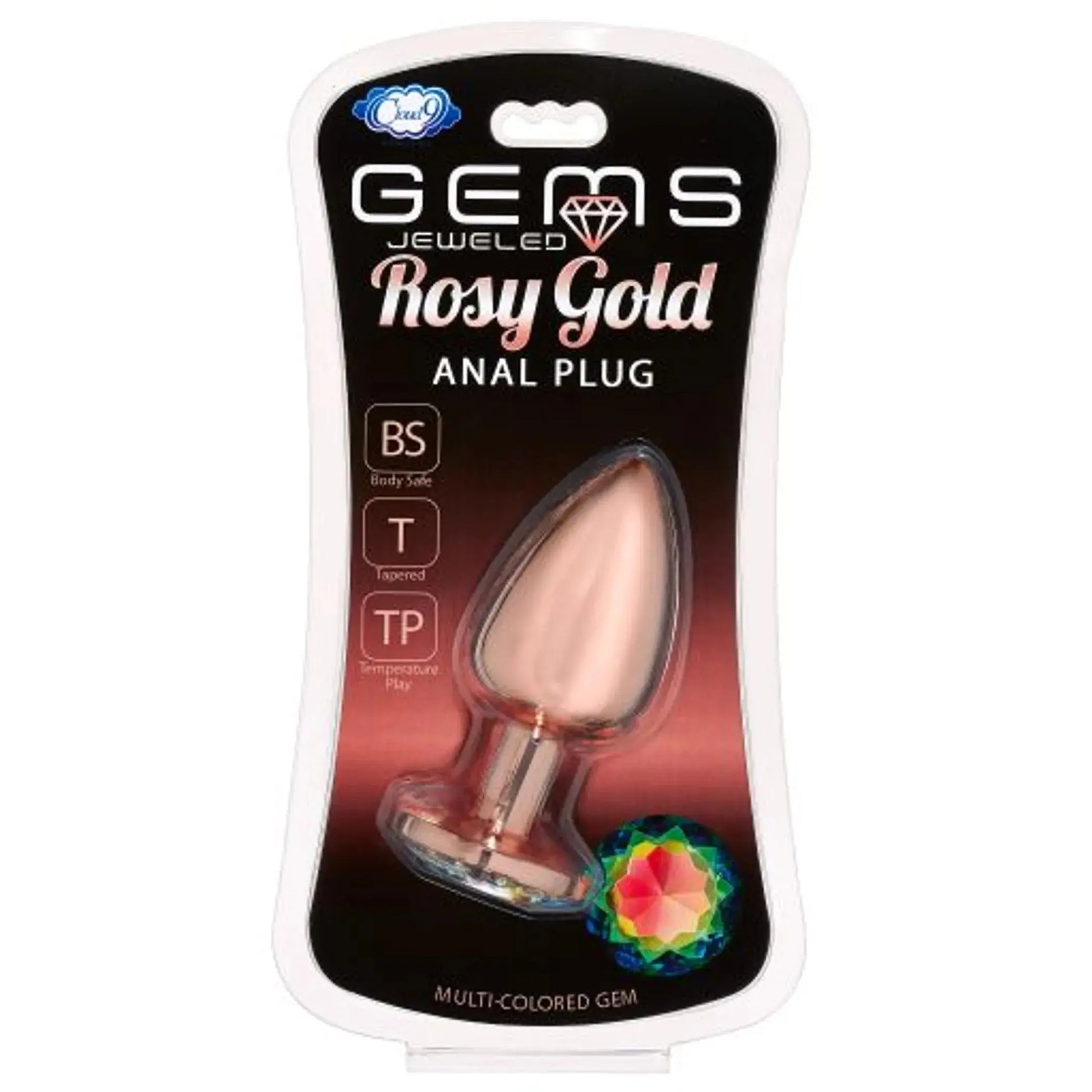 Gems Rosy Gold Anal Plug Large Cloud 9 Novelties