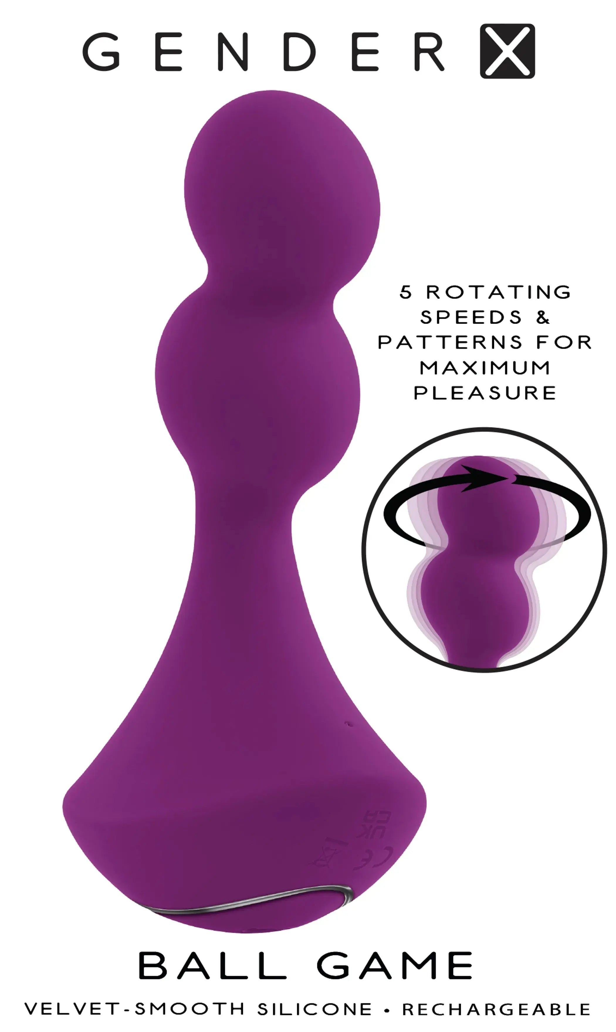 Gender X Ball Game Vibrating Plug Evolved Novelties