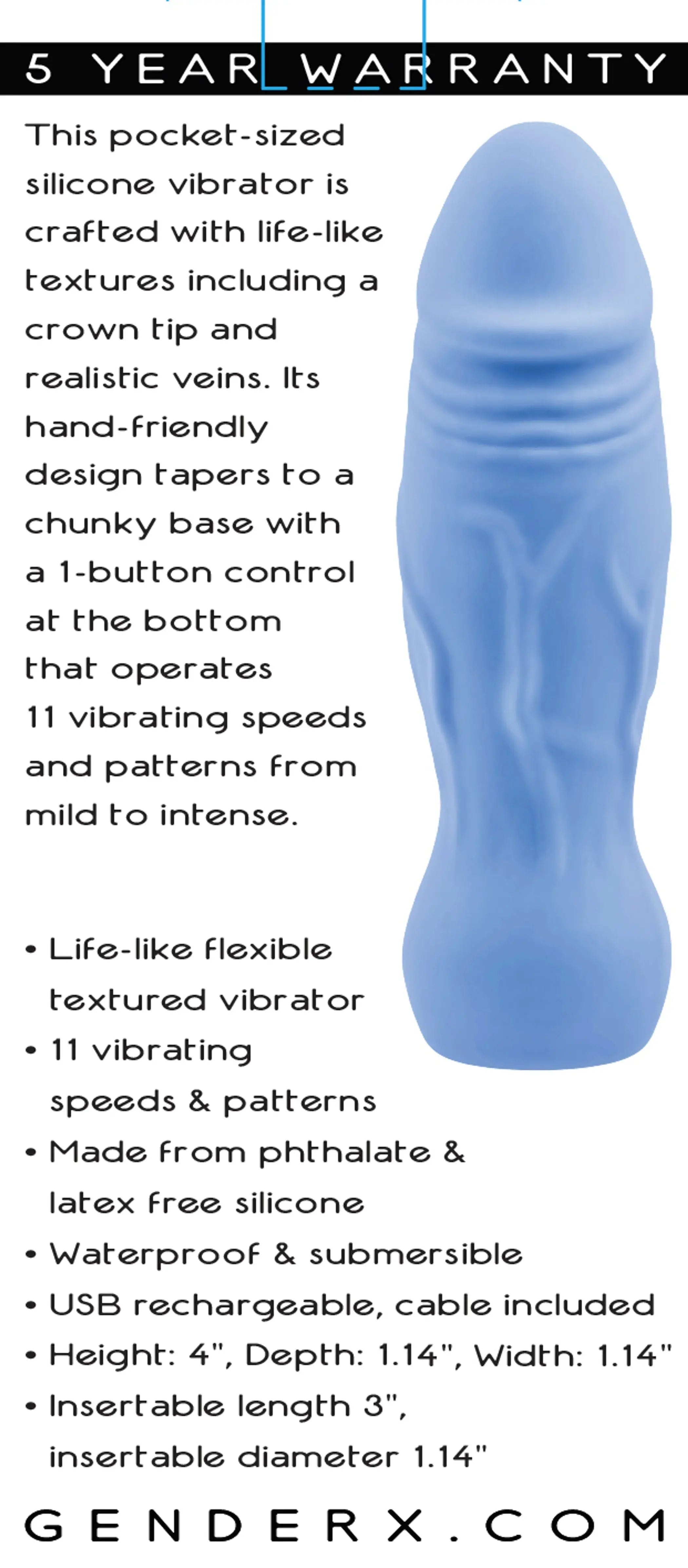 Gender X Lil Buddy Vibrator Evolved Novelties