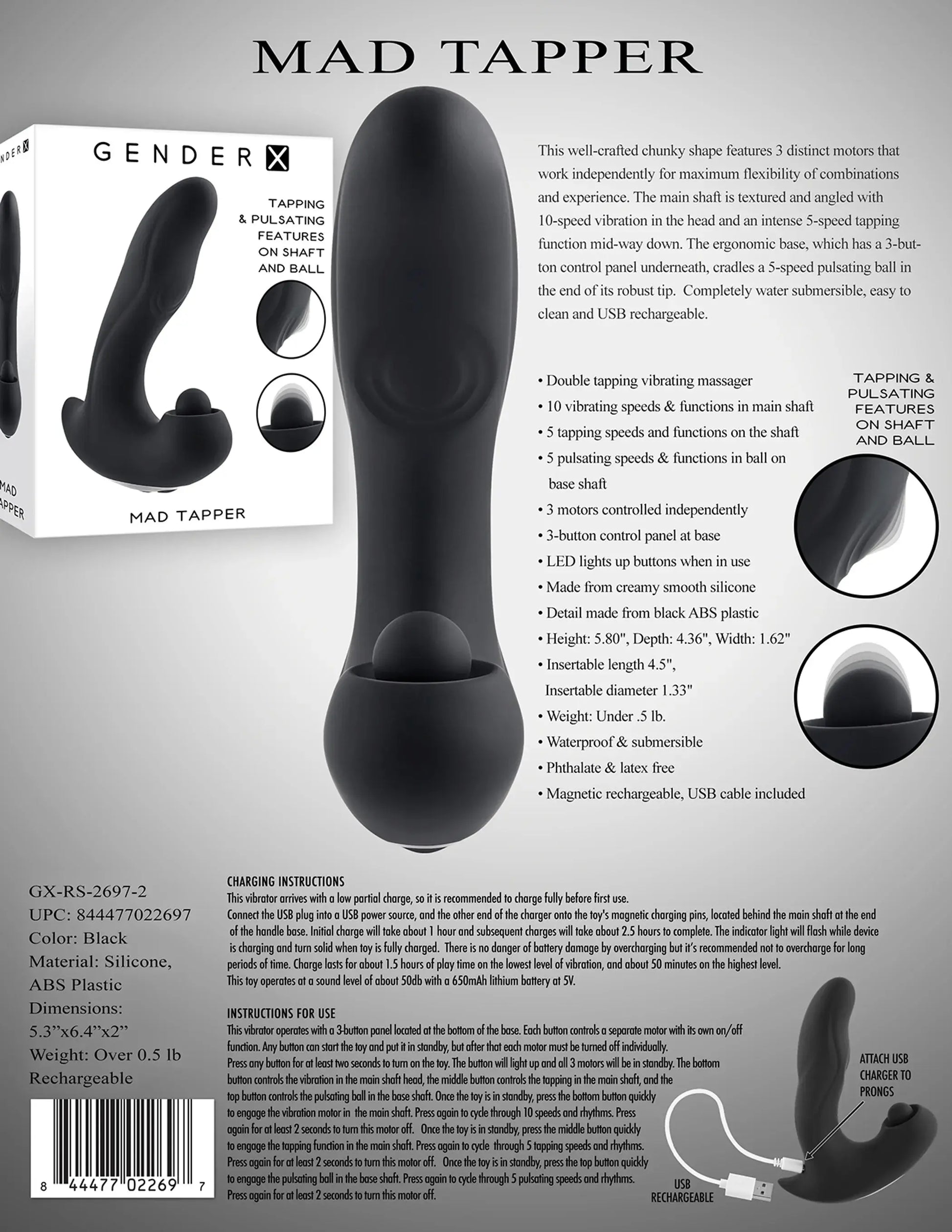Gender X Mad Tapper Evolved Novelties