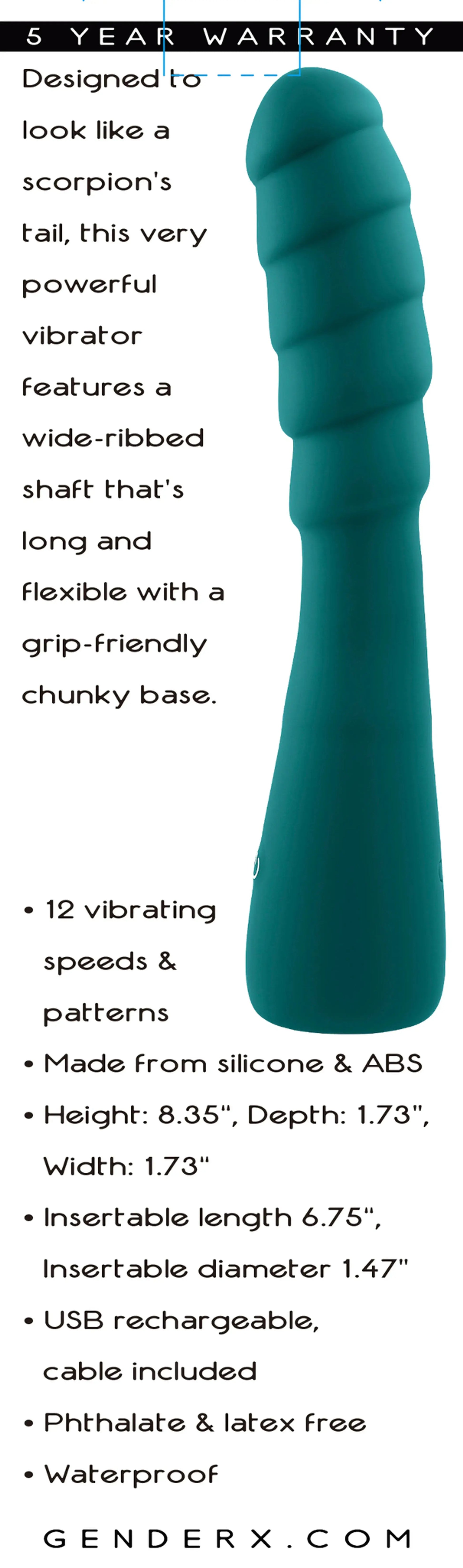 Gender X Scorpion Vibrator Evolved Novelties