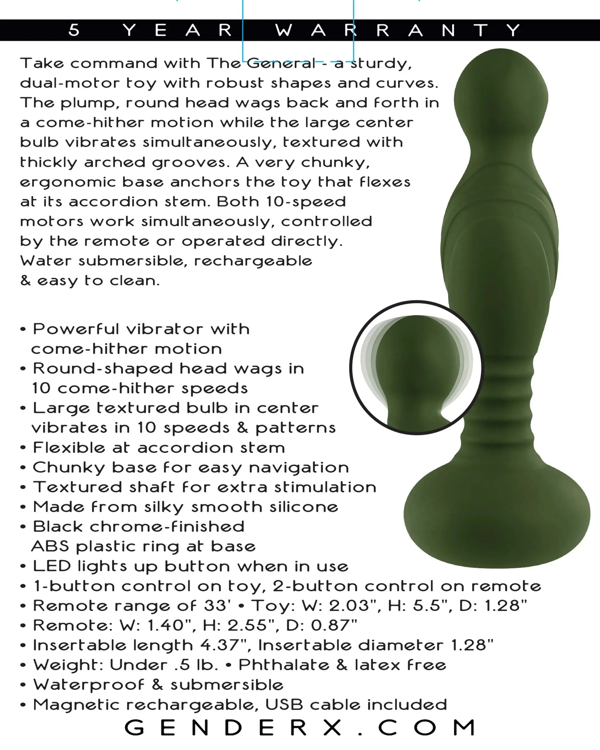Gender X The General Prostate Massager Evolved Novelties