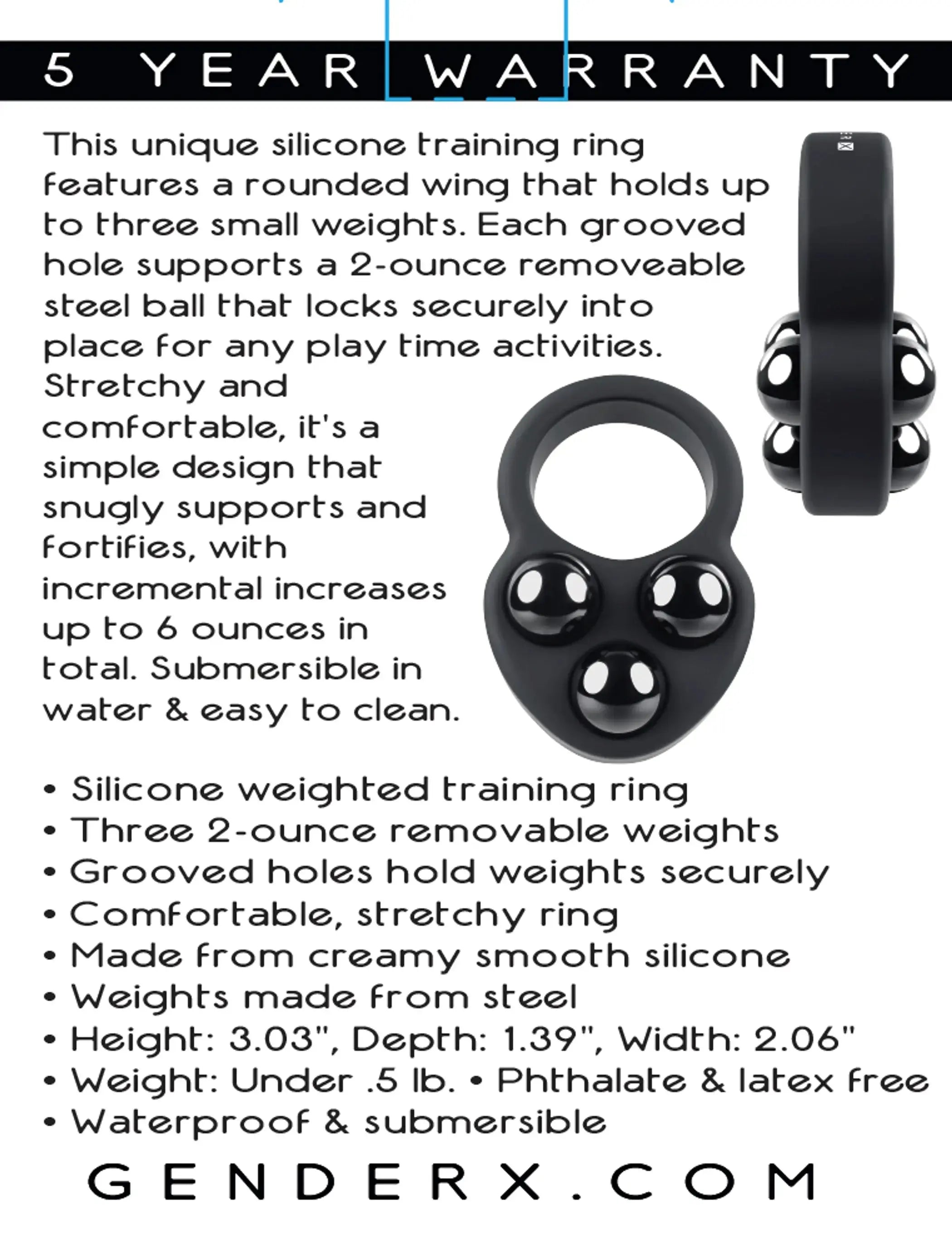 Gender X Workout Ring Evolved Novelties