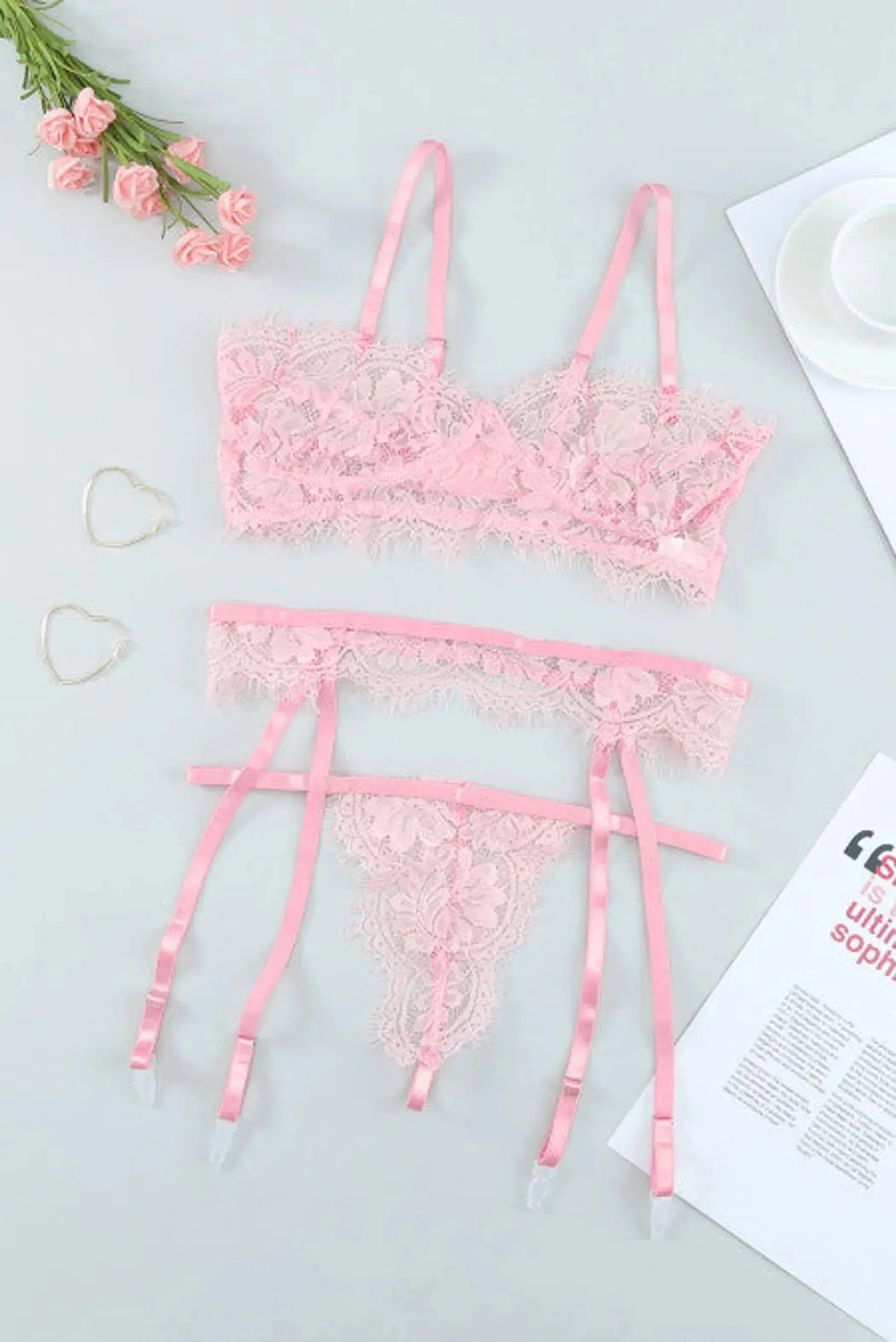 Gianna Sexy Lingerie 3-Piece Set La Belle Fantastique