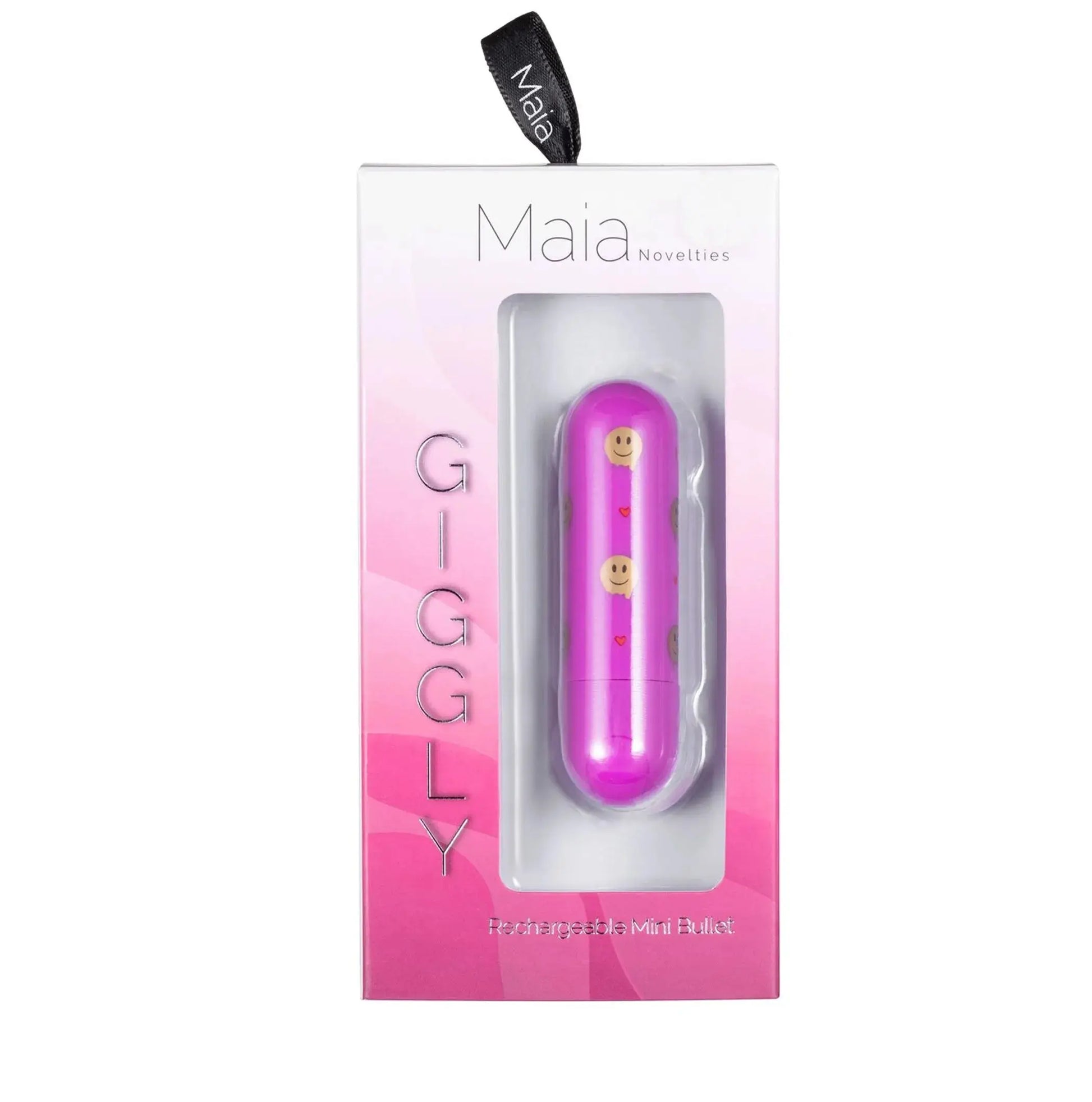 Giggly Mini Bullet Vibrator With Smiley Face Pattern Maia Toys