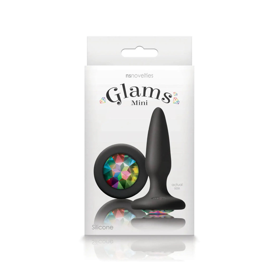 Glams Mini Rainbow Gem Butt Plug NS Novelties