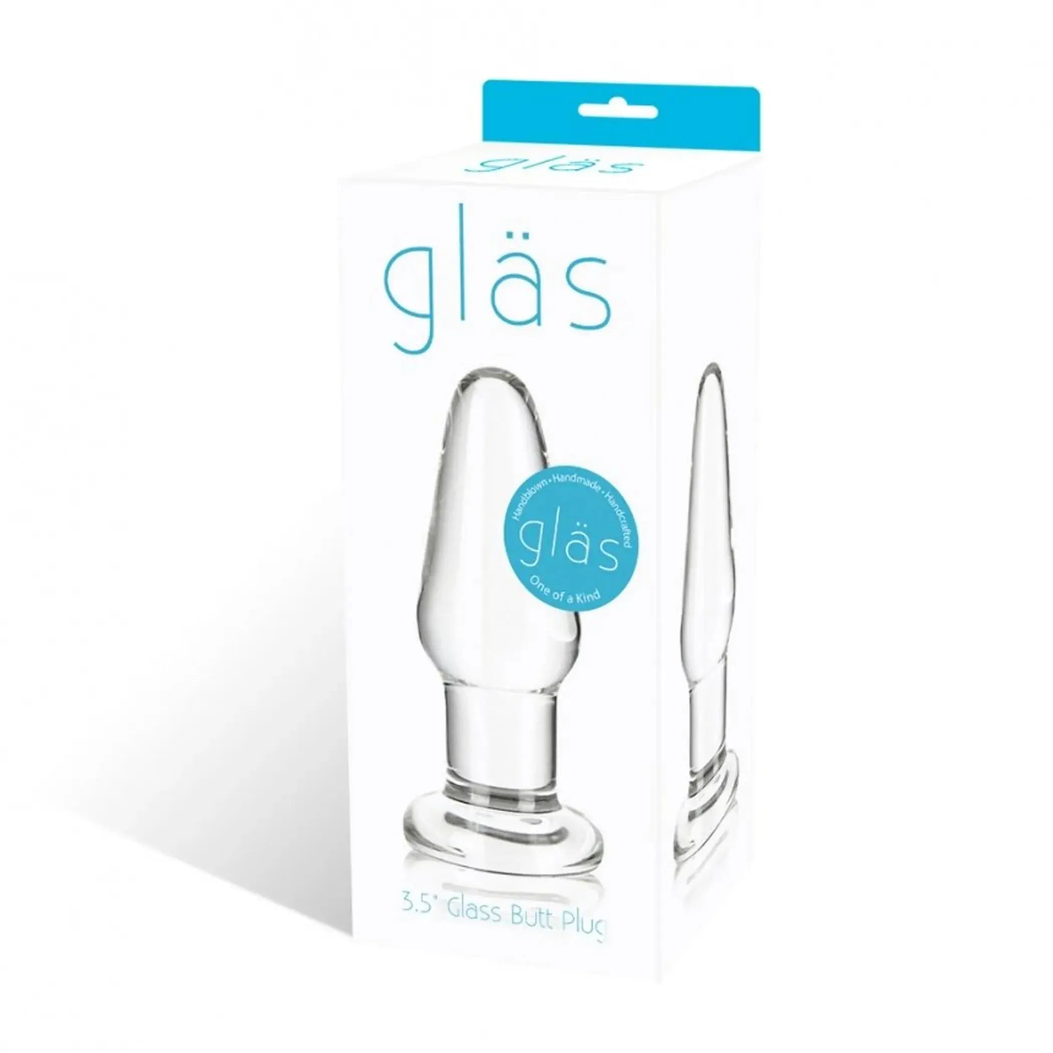 Glas Glass Butt Plug 3.5" Electric / Hustler Lingerie