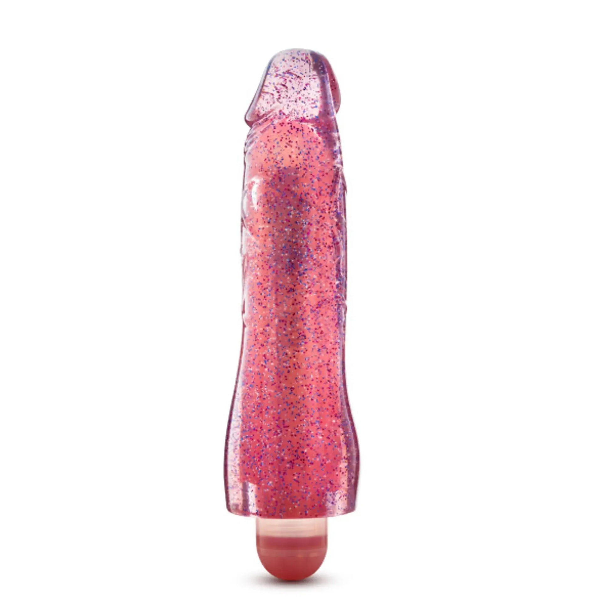Glow Dicks Molly Glitter Vibrator Pink Blush Novelties