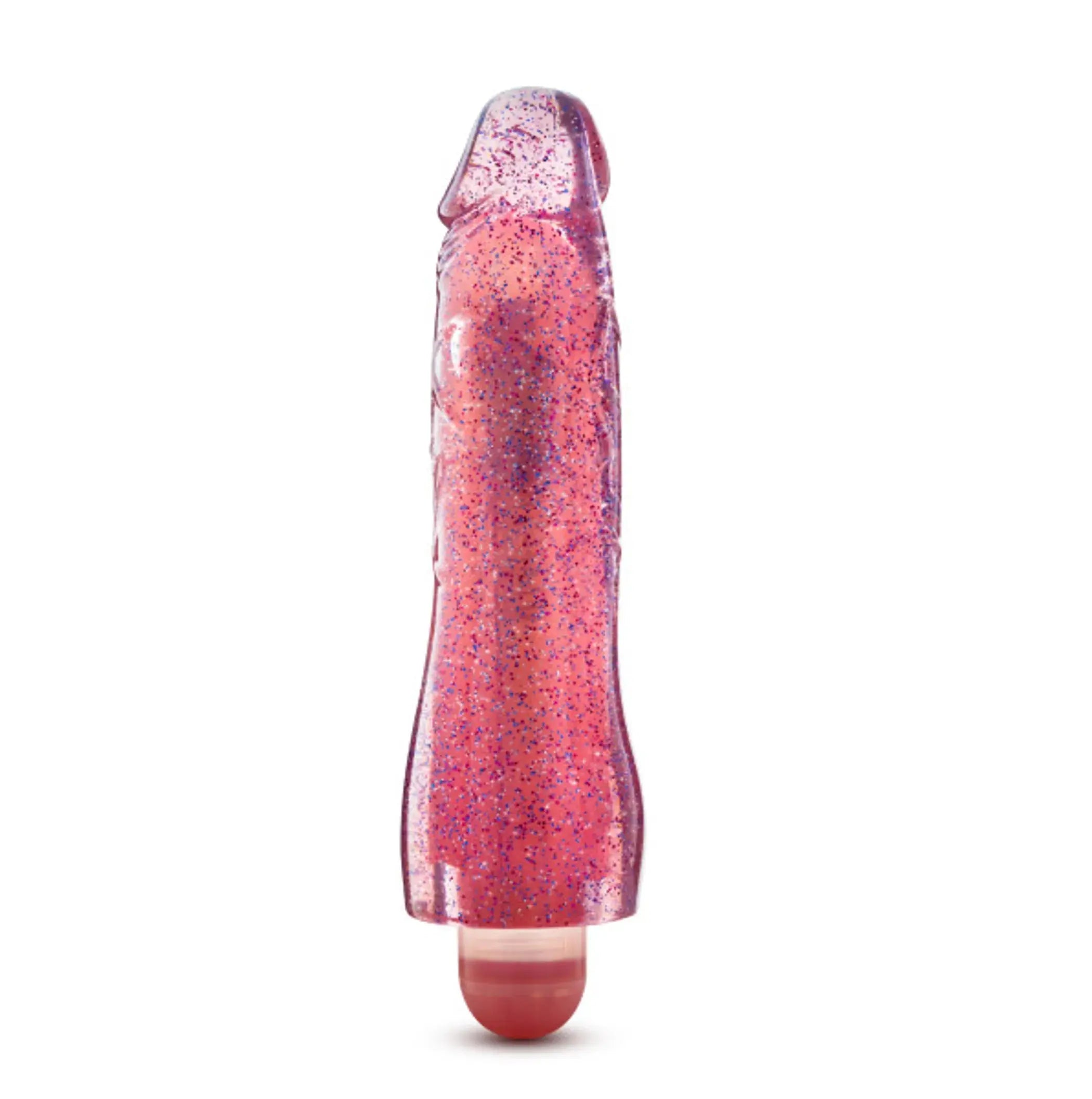 Glow Dicks Molly Glitter Vibrator Pink Blush Novelties
