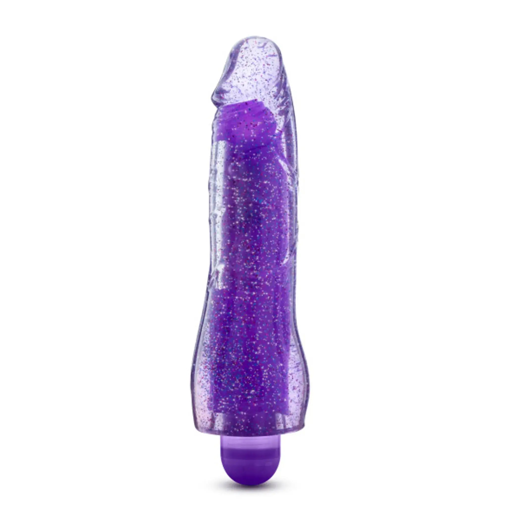 Glow Dicks Molly Glitter Vibrator Purple Blush Novelties