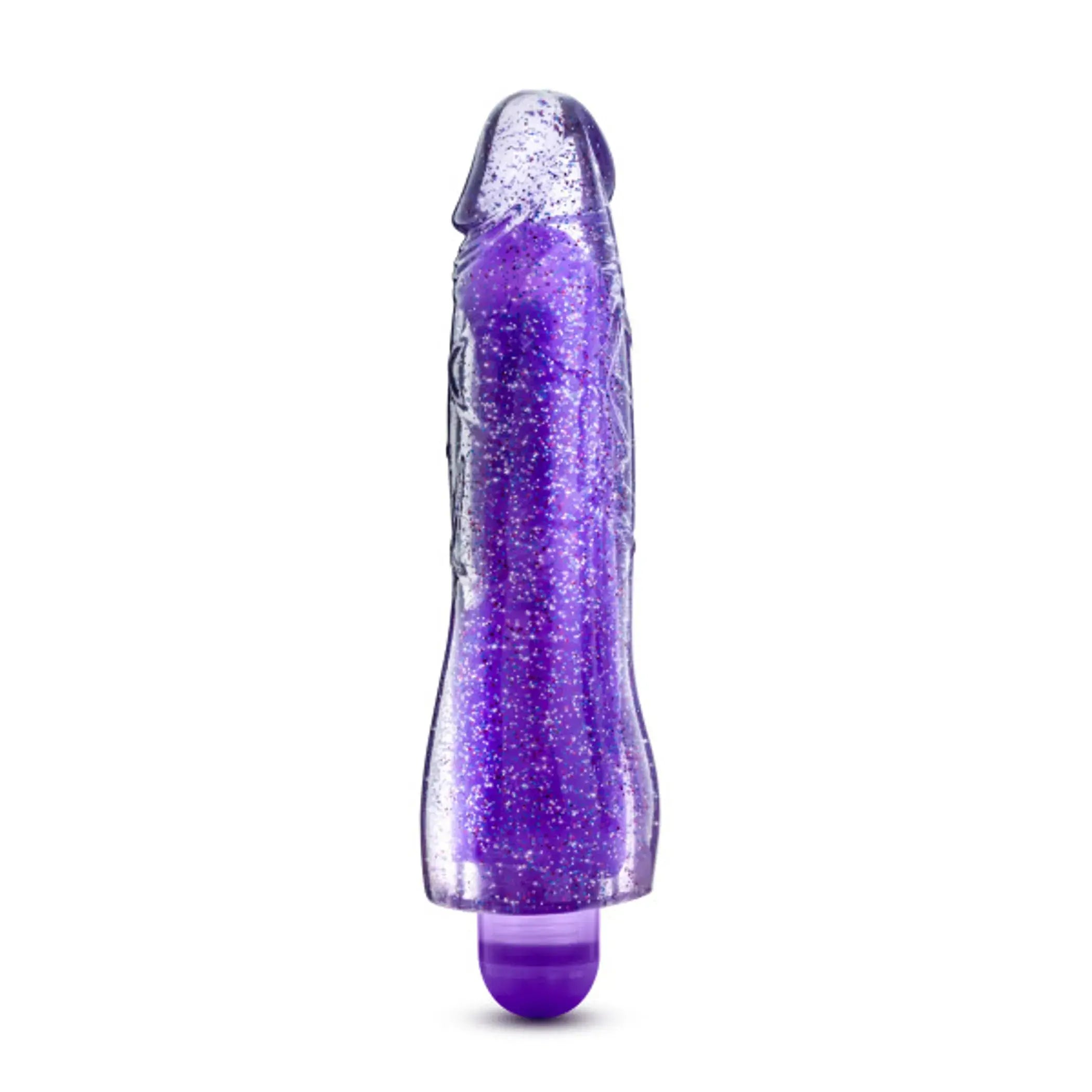 Glow Dicks Molly Glitter Vibrator Purple Blush Novelties