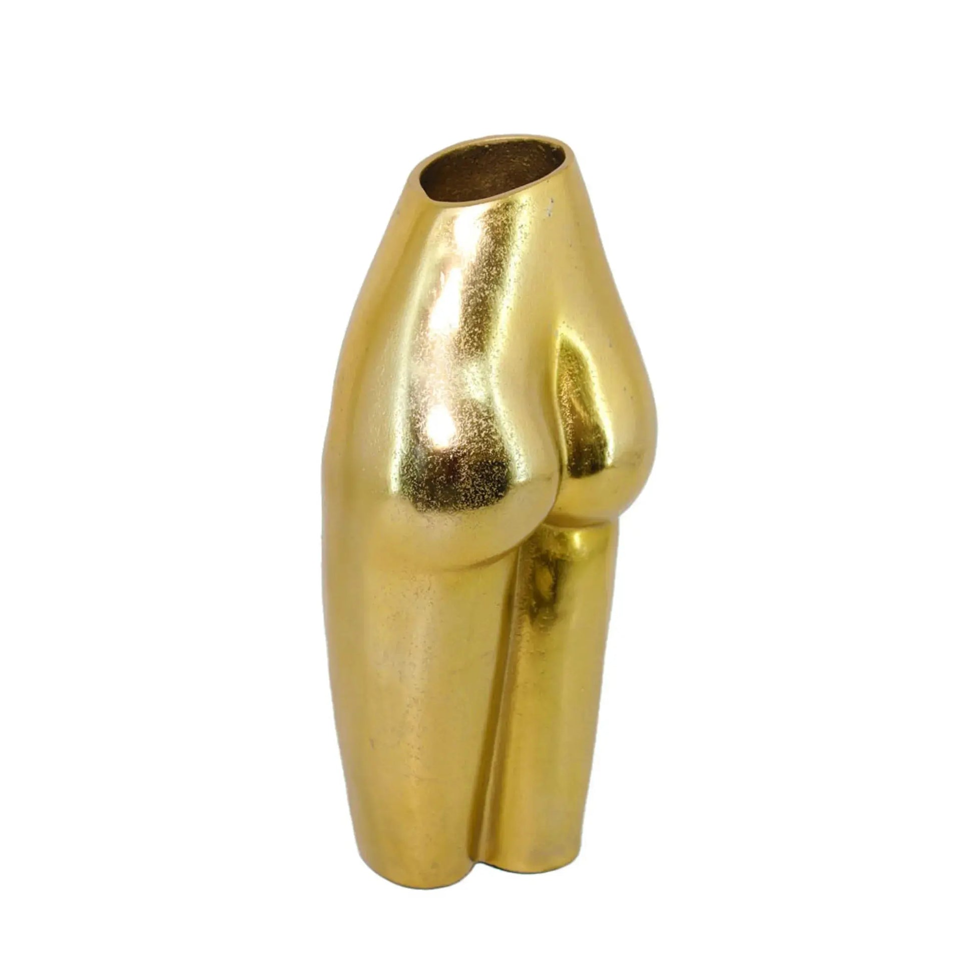 Gold Cast Aluminum Female Form Table Vase HomeRoots