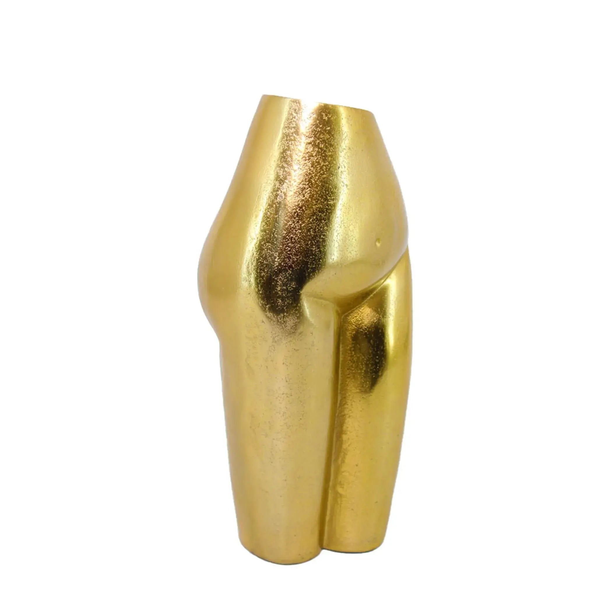 Gold Cast Aluminum Female Form Table Vase HomeRoots
