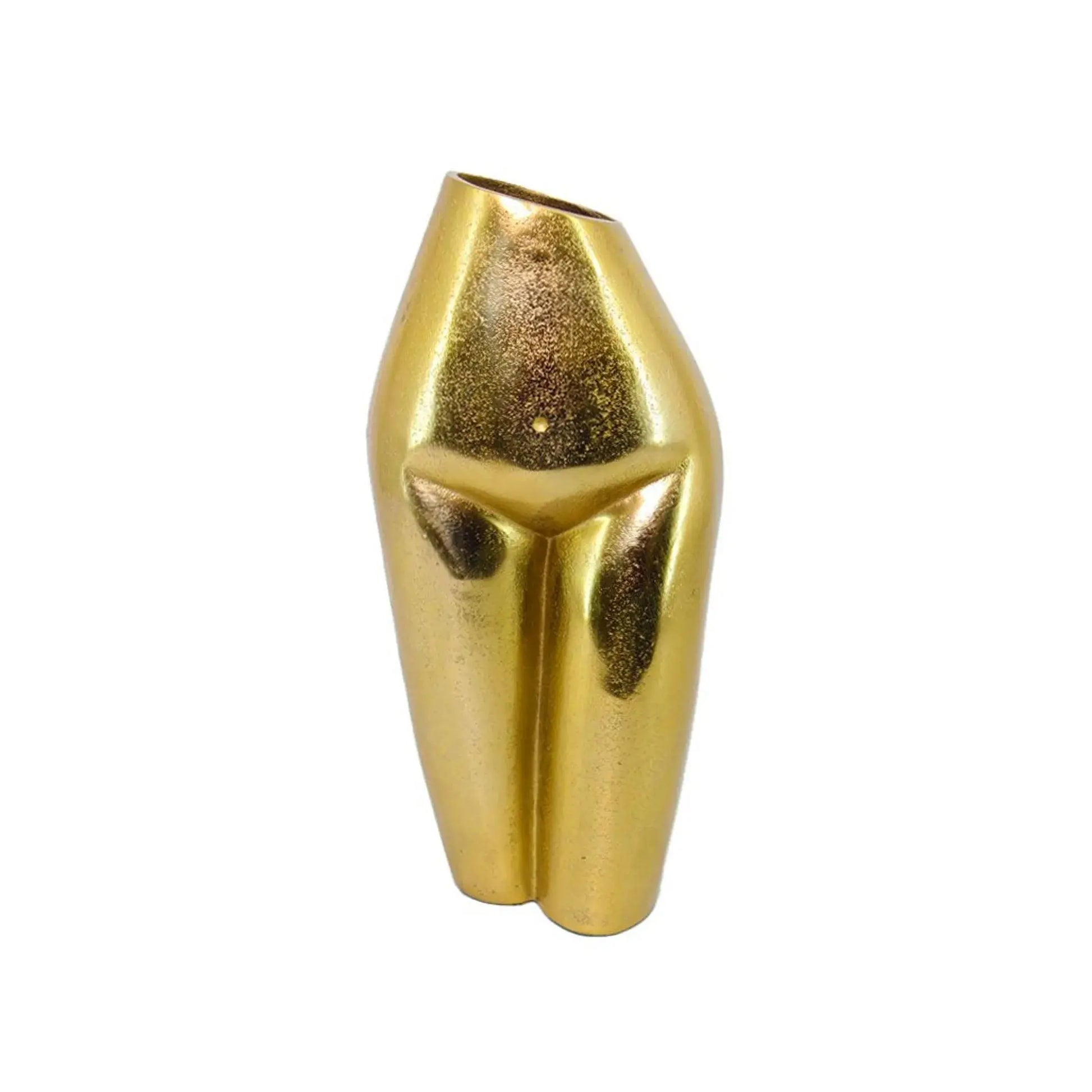 Gold Cast Aluminum Female Form Table Vase HomeRoots